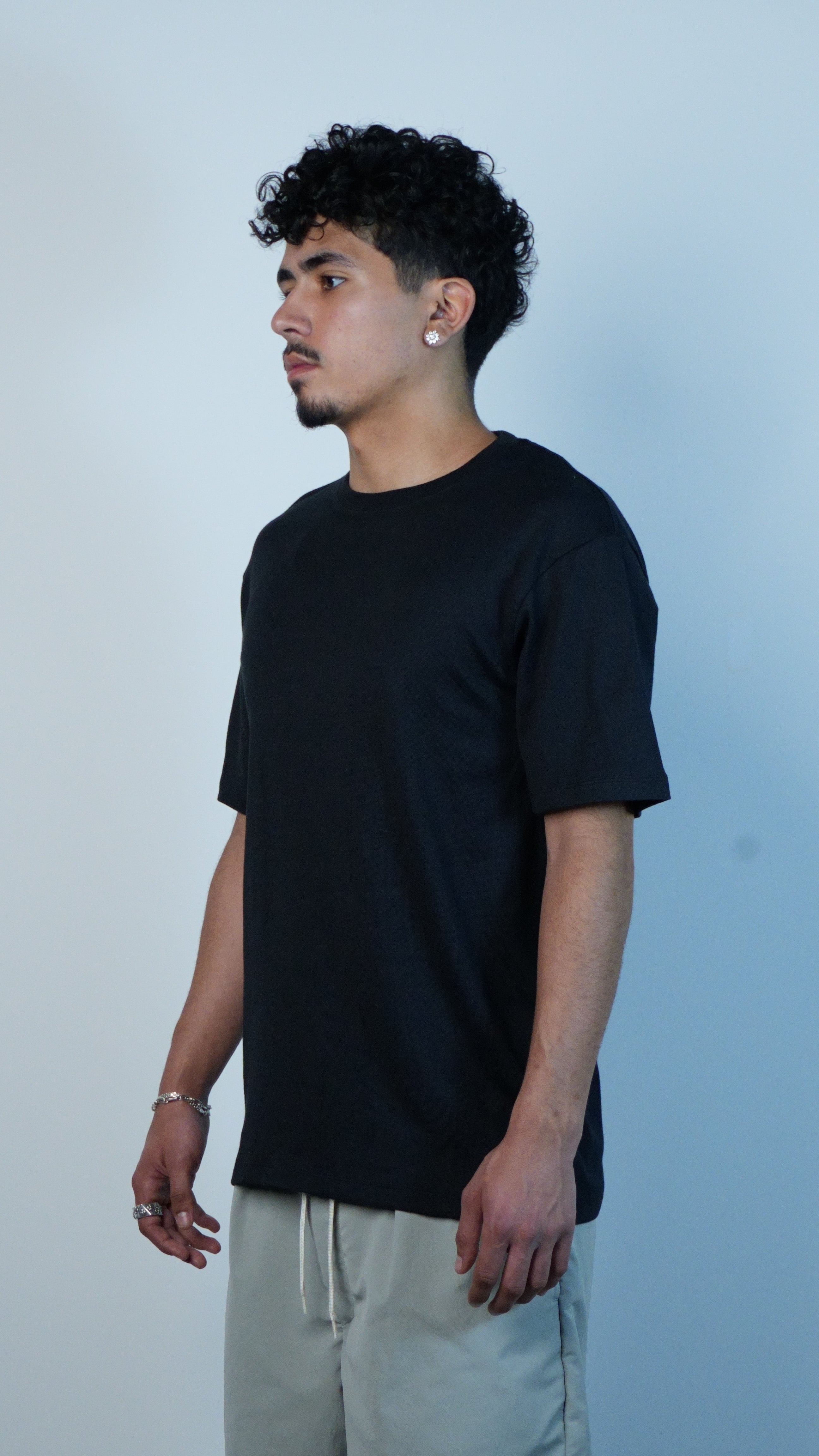 Loopwheel COOLMAX Jersey Tee Black