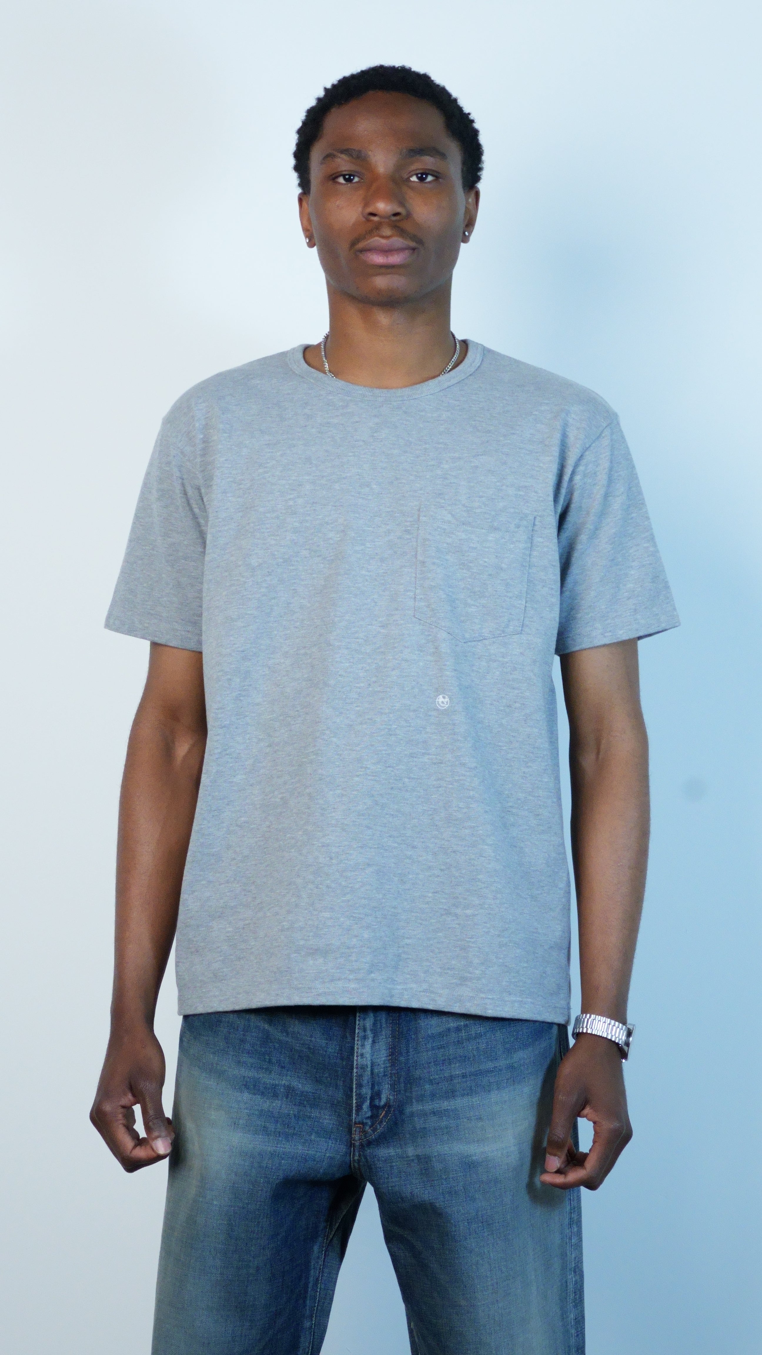 COOLMAX Jersey Pocket Tee Heather Gray
