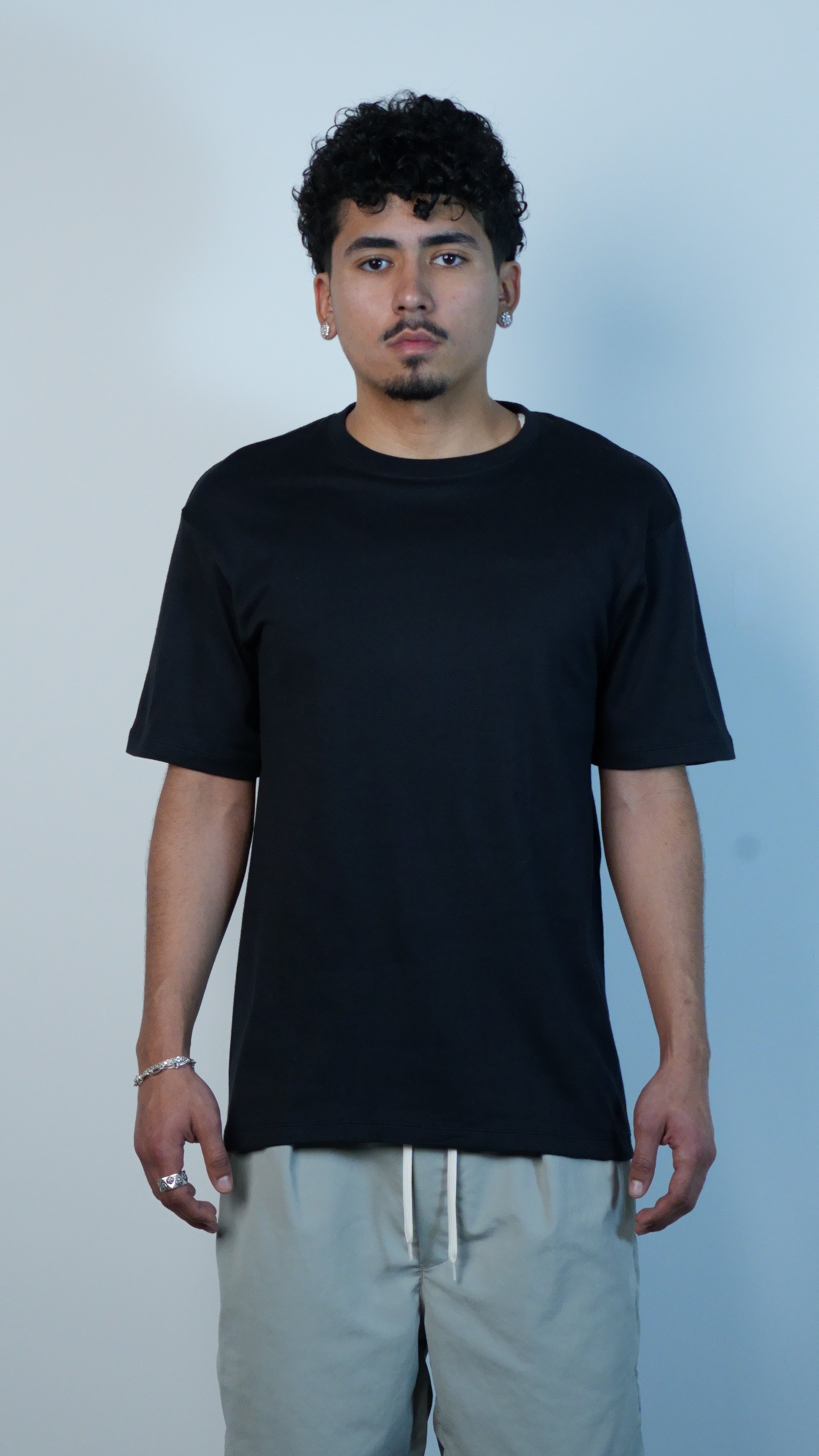 Loopwheel COOLMAX Jersey Tee Black