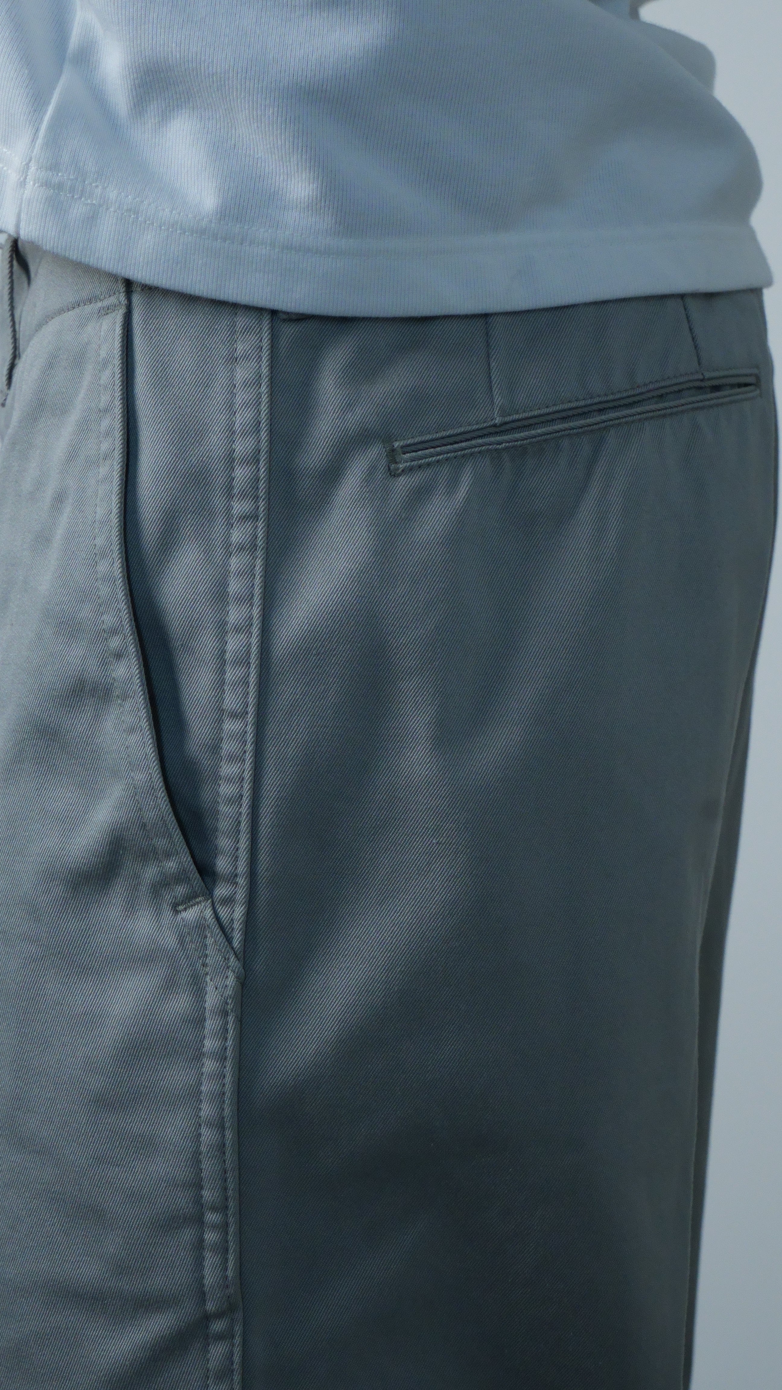 Wide Chino Pants Light Gray