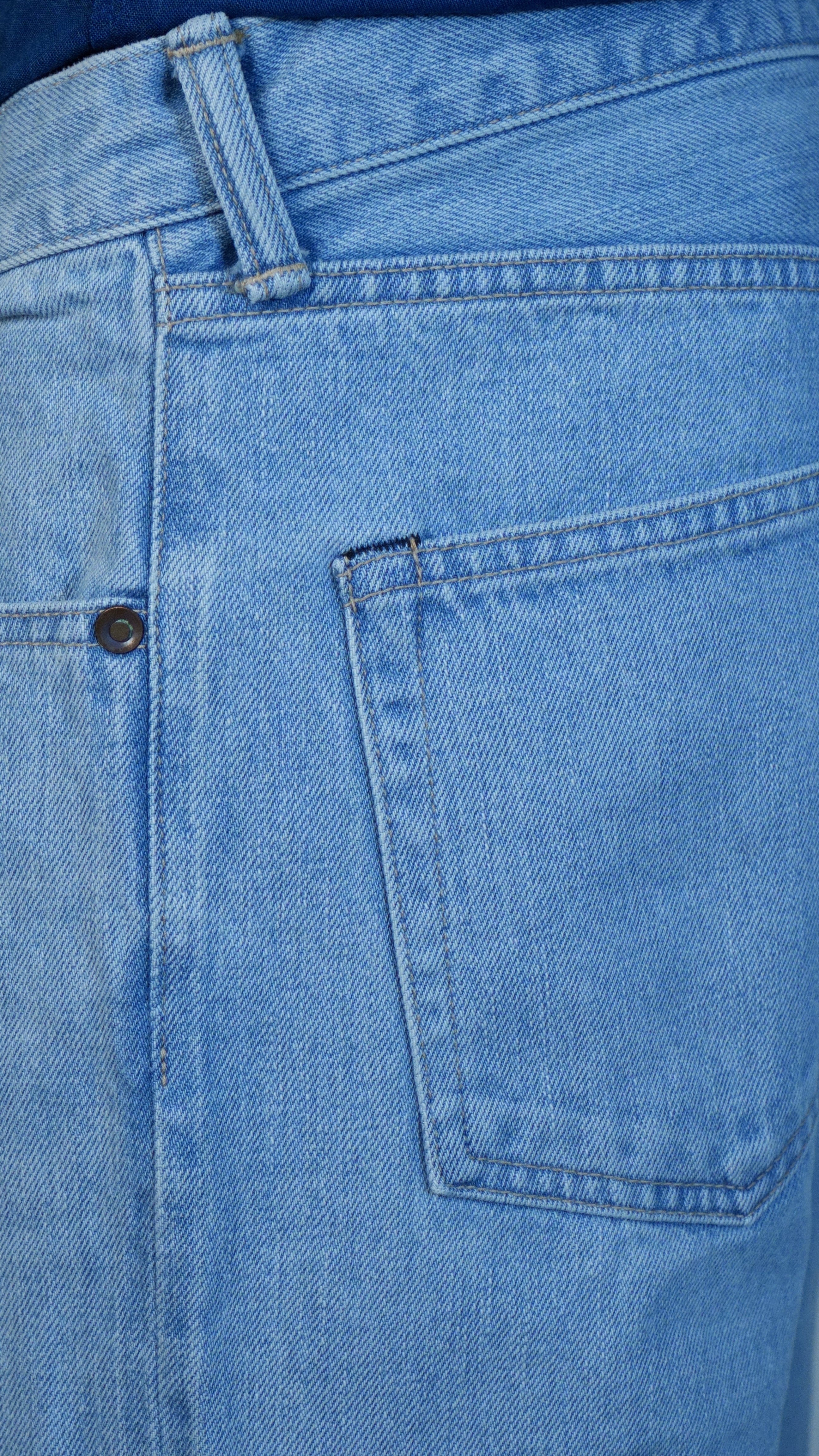 Selvedge Denim Worn Out Straight-Leg Jeans