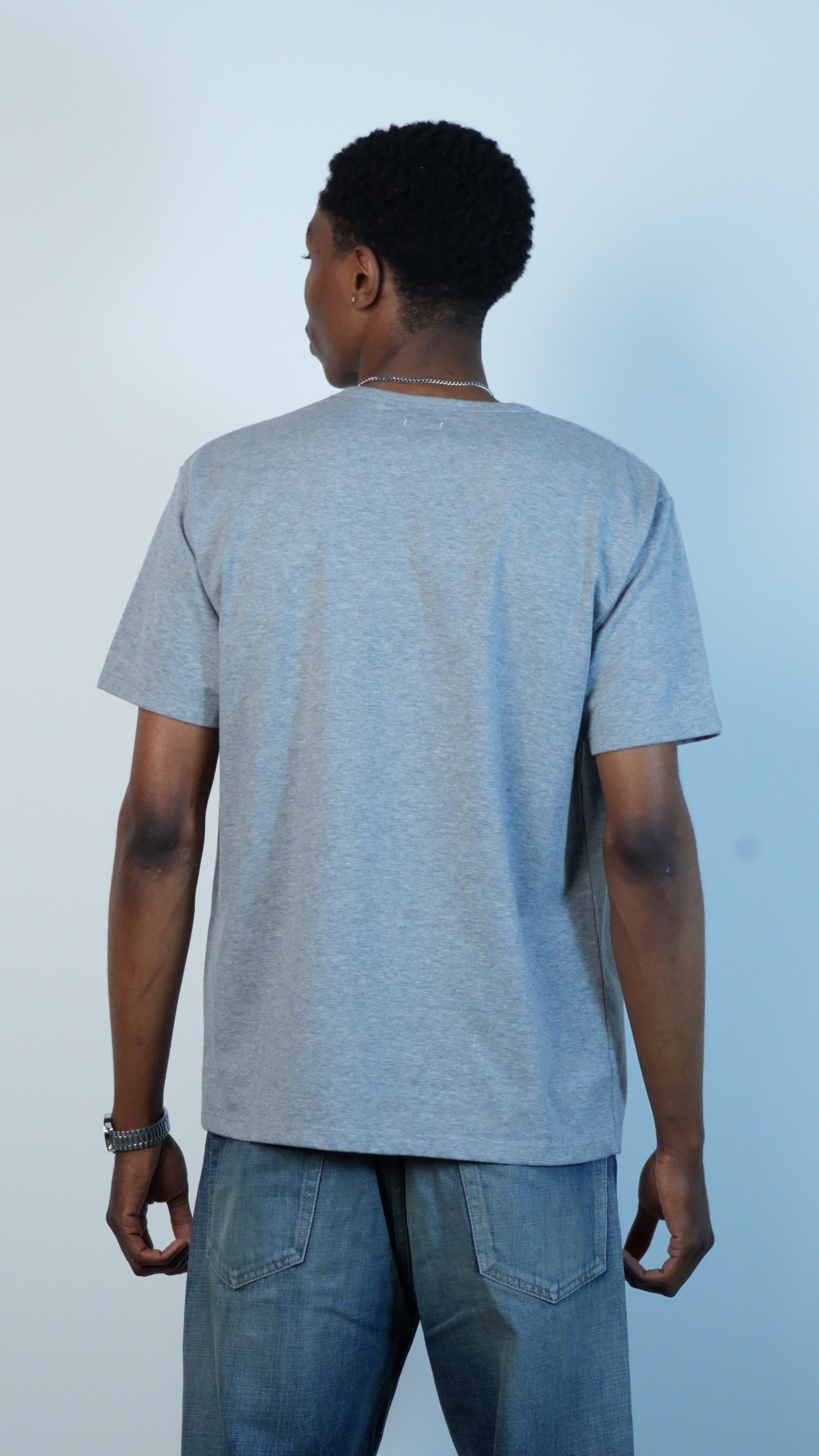 COOLMAX Jersey Pocket Tee Heather Gray
