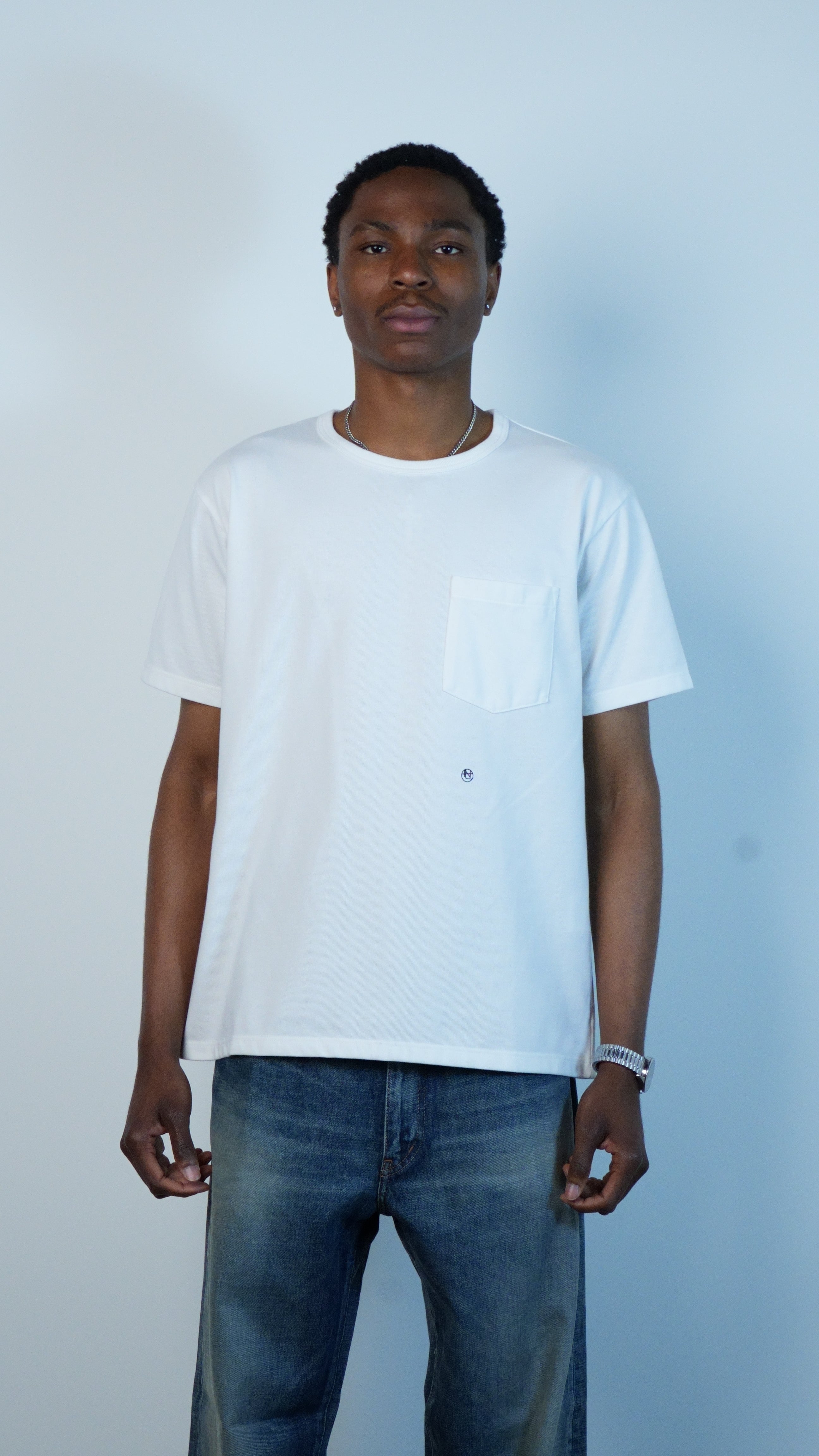 COOLMAX Jersey Pocket Tee White