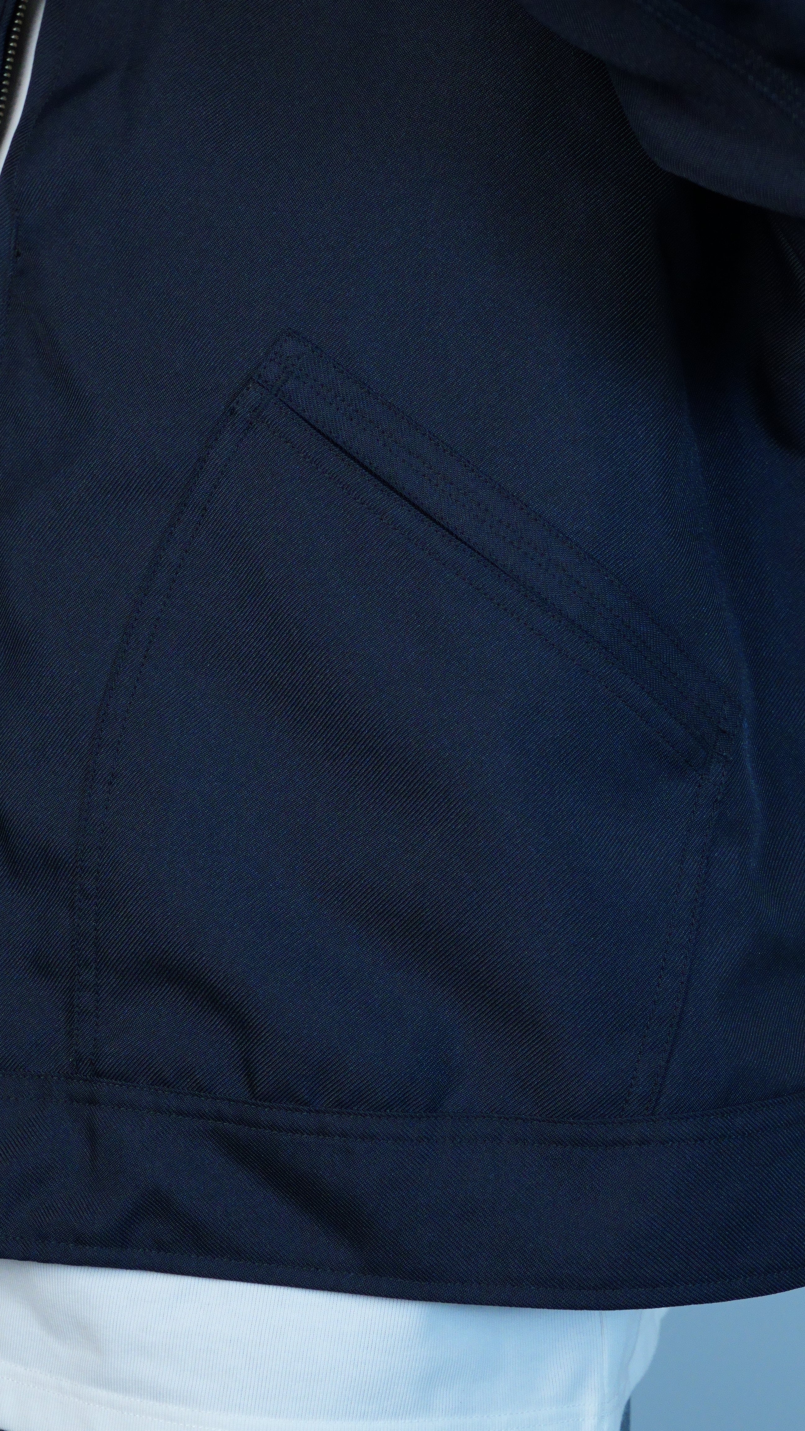 Polyester Twill Deck Jacket Dark Navy