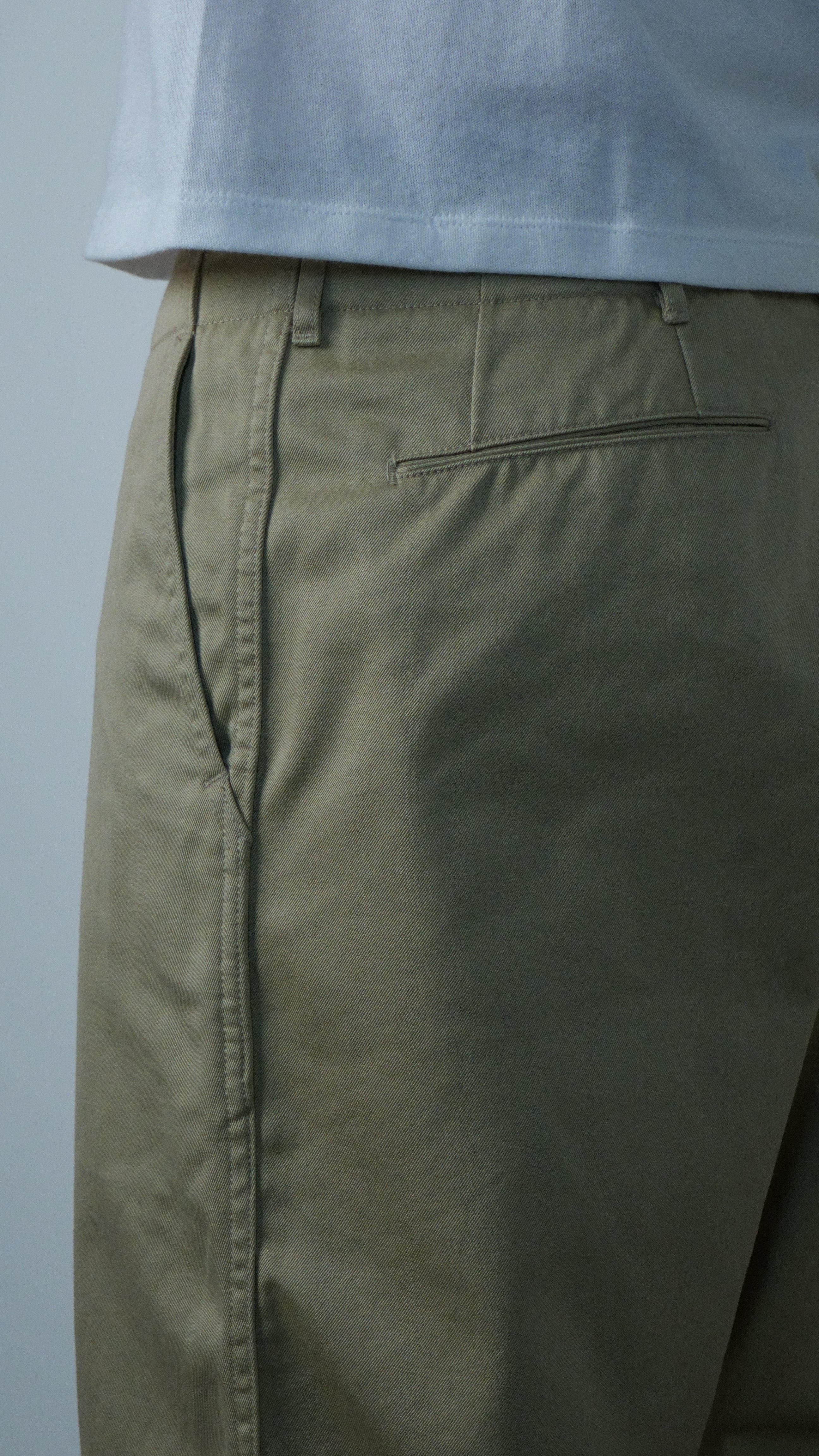 Wide Chino Pants Khaki
