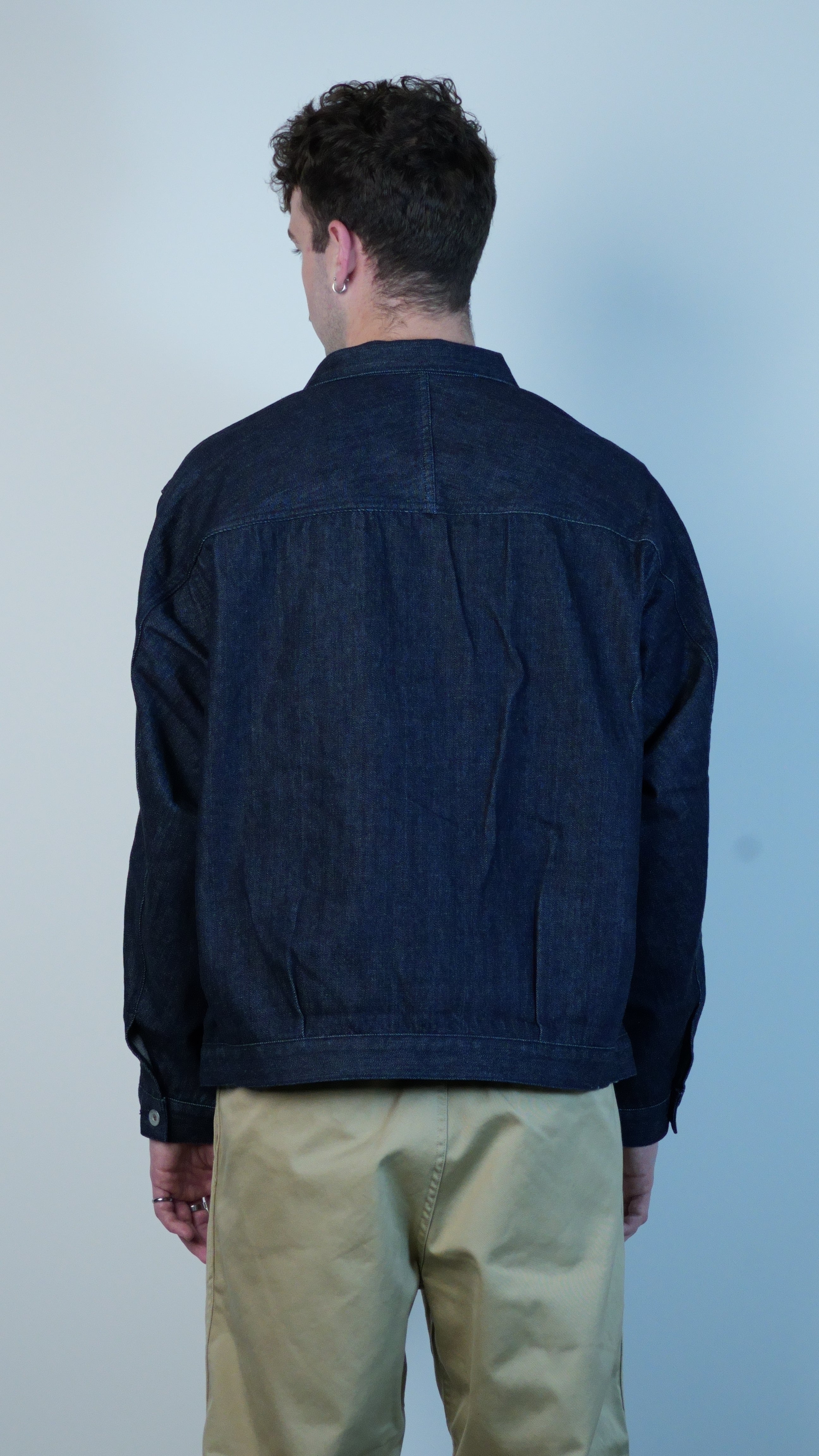 Short Denim Jacket Indigo