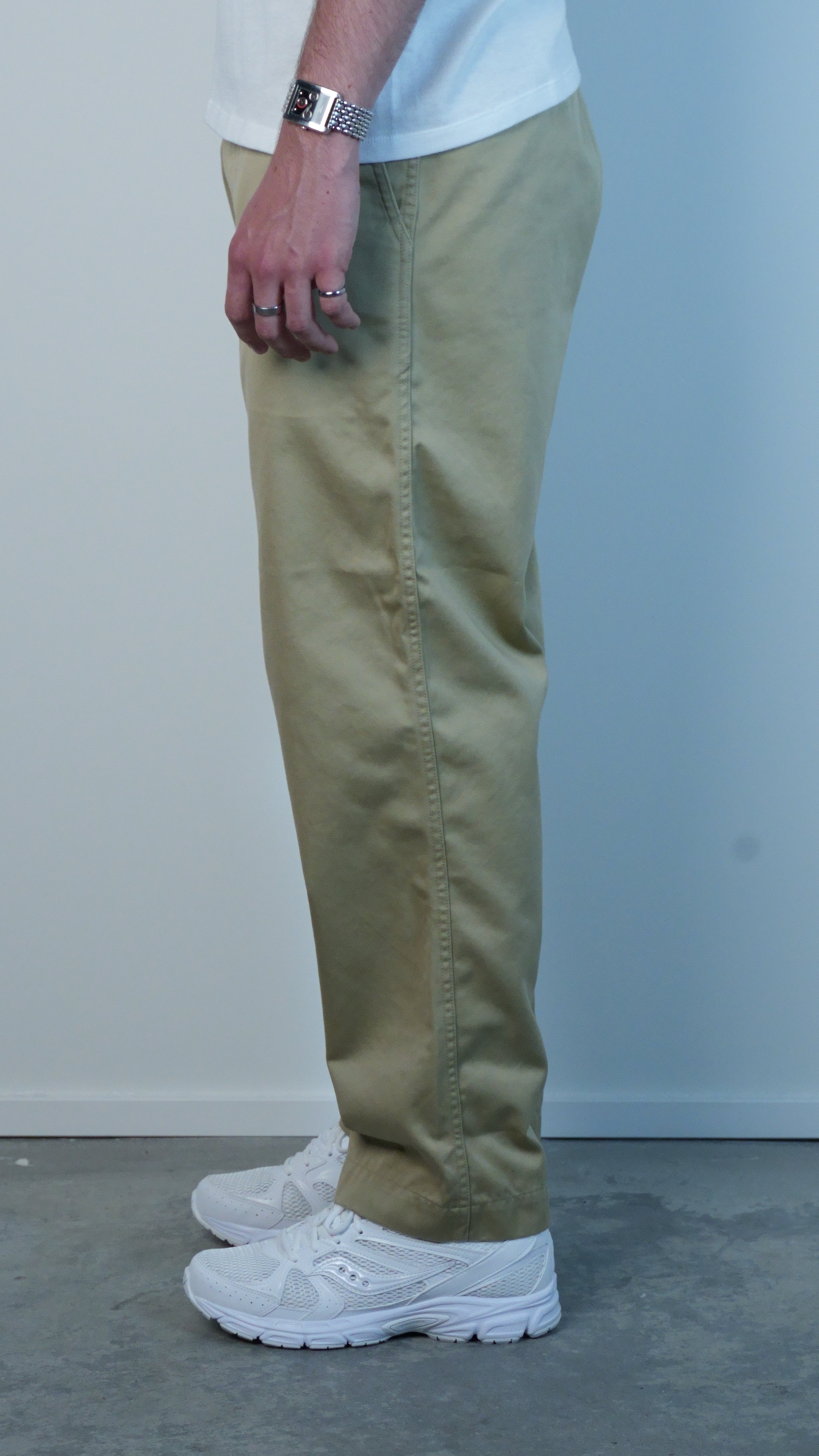 Wide Chino Pants Khaki