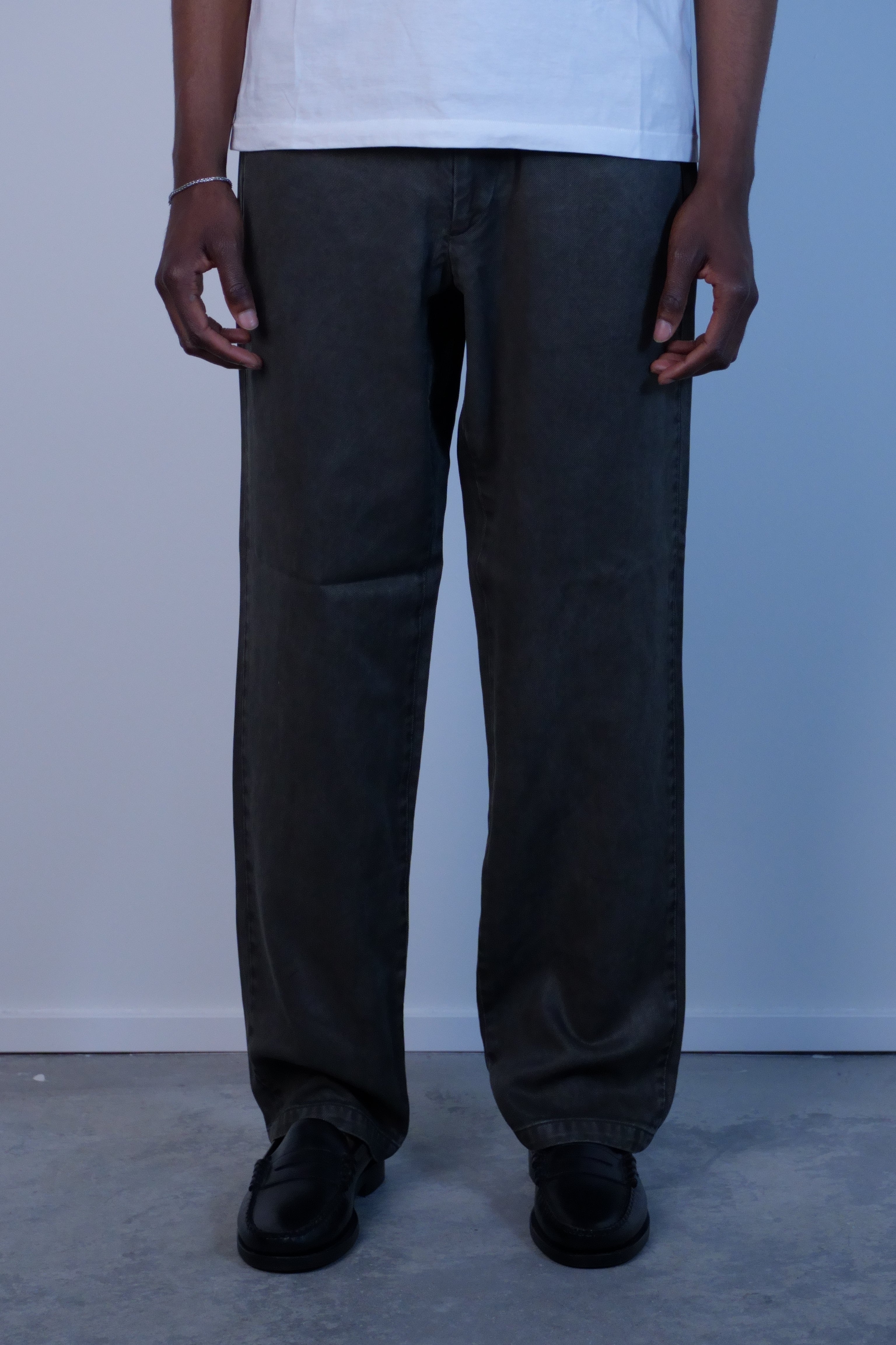 Tencel Gabardine Western Pant Faded Black