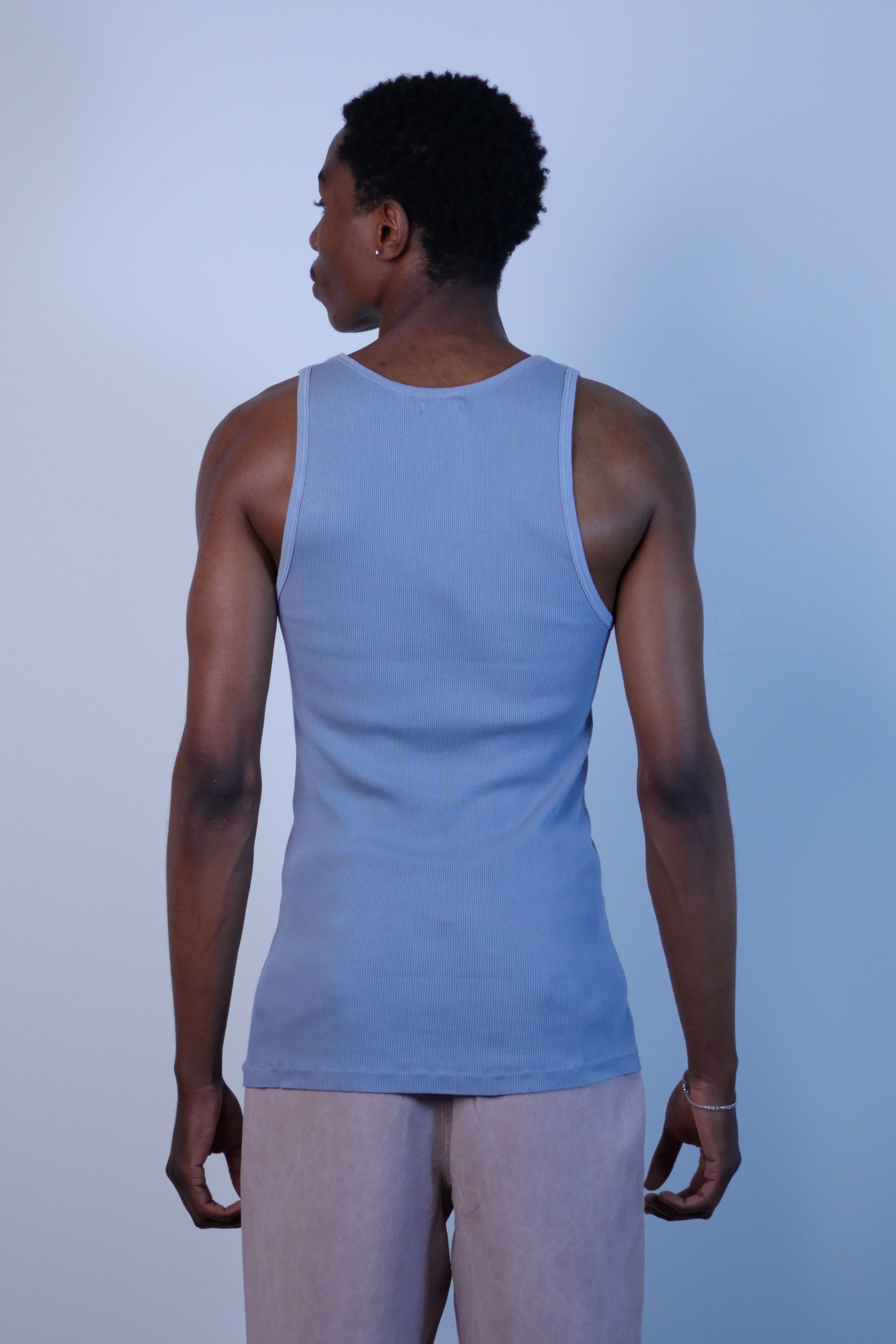 Tubular Ribknit Tank Top Indigo