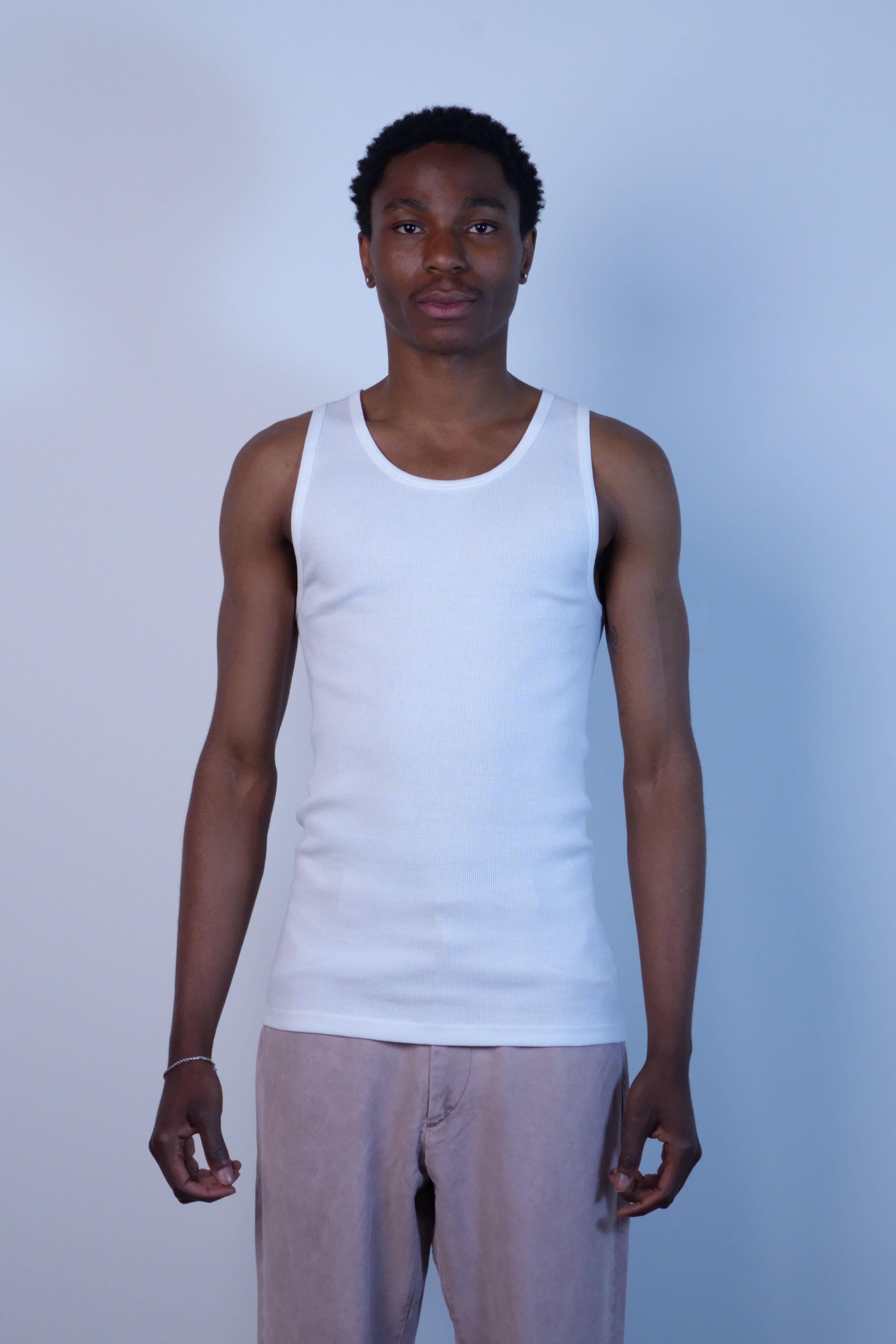 Tubular Ribknit Tank Top Natural