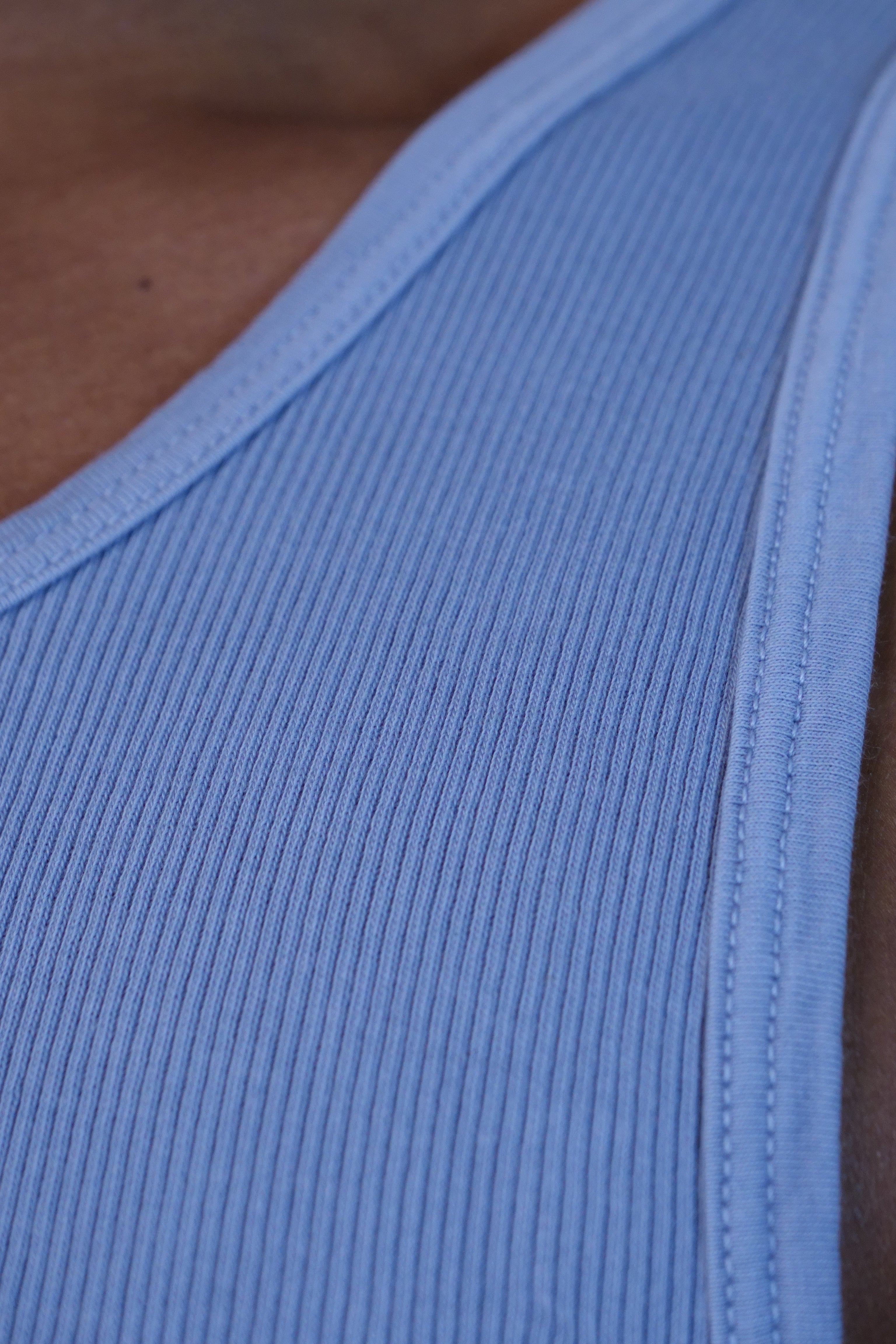 Tubular Ribknit Tank Top Indigo