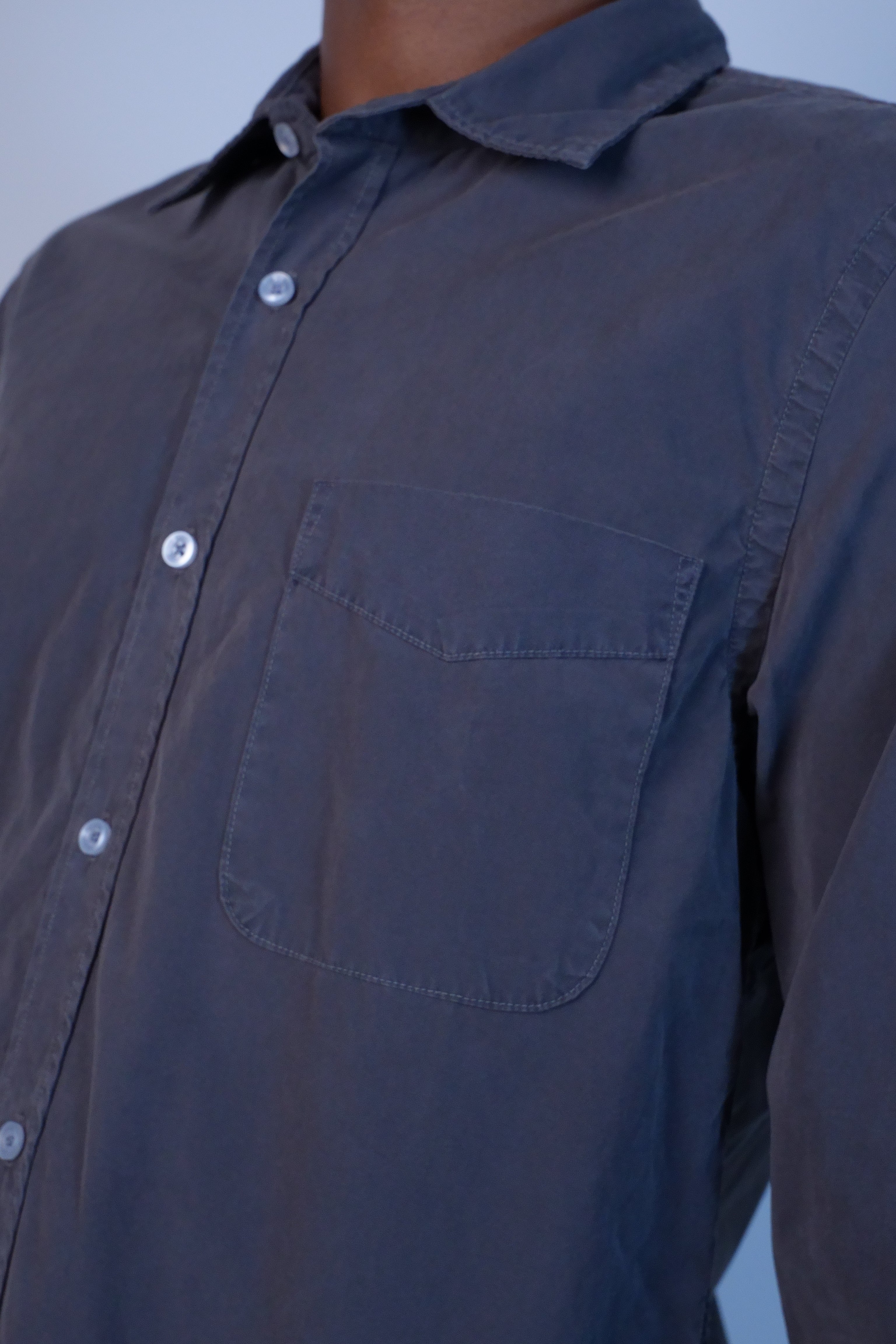 Poplin Standard Shirt Faded Black