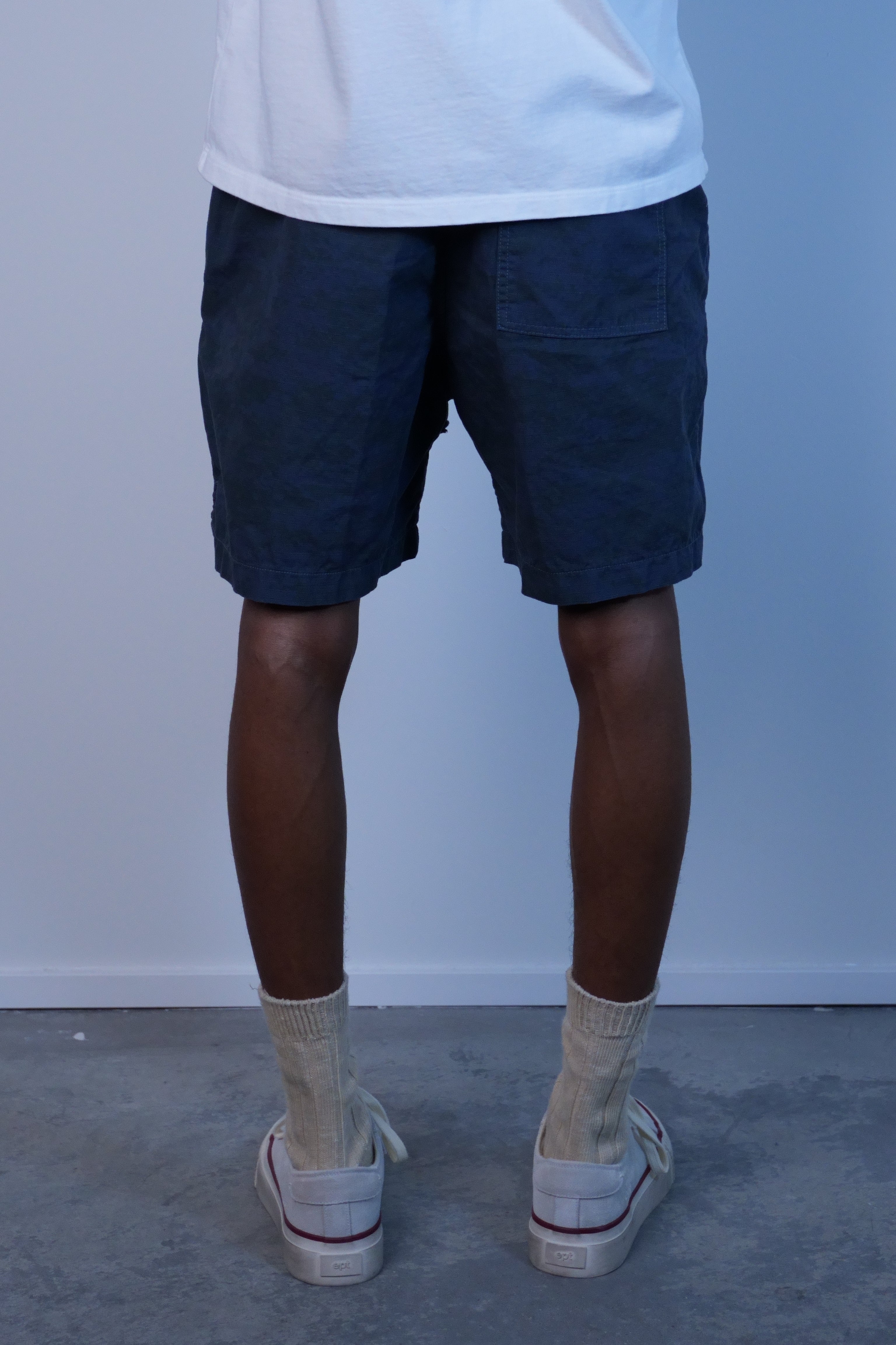 Overdyed Camo Short Blue