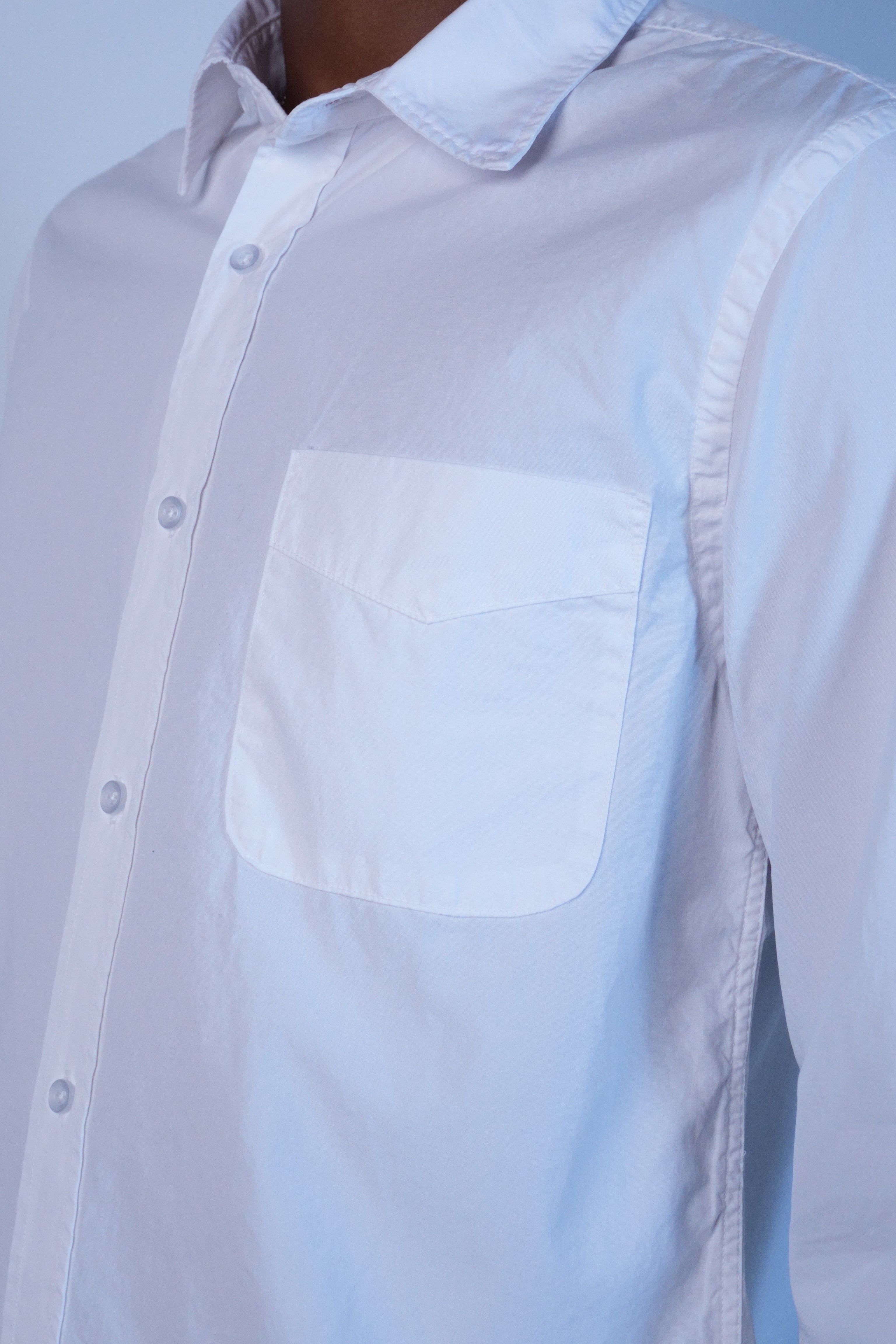 Poplin Standard Shirt Faded White