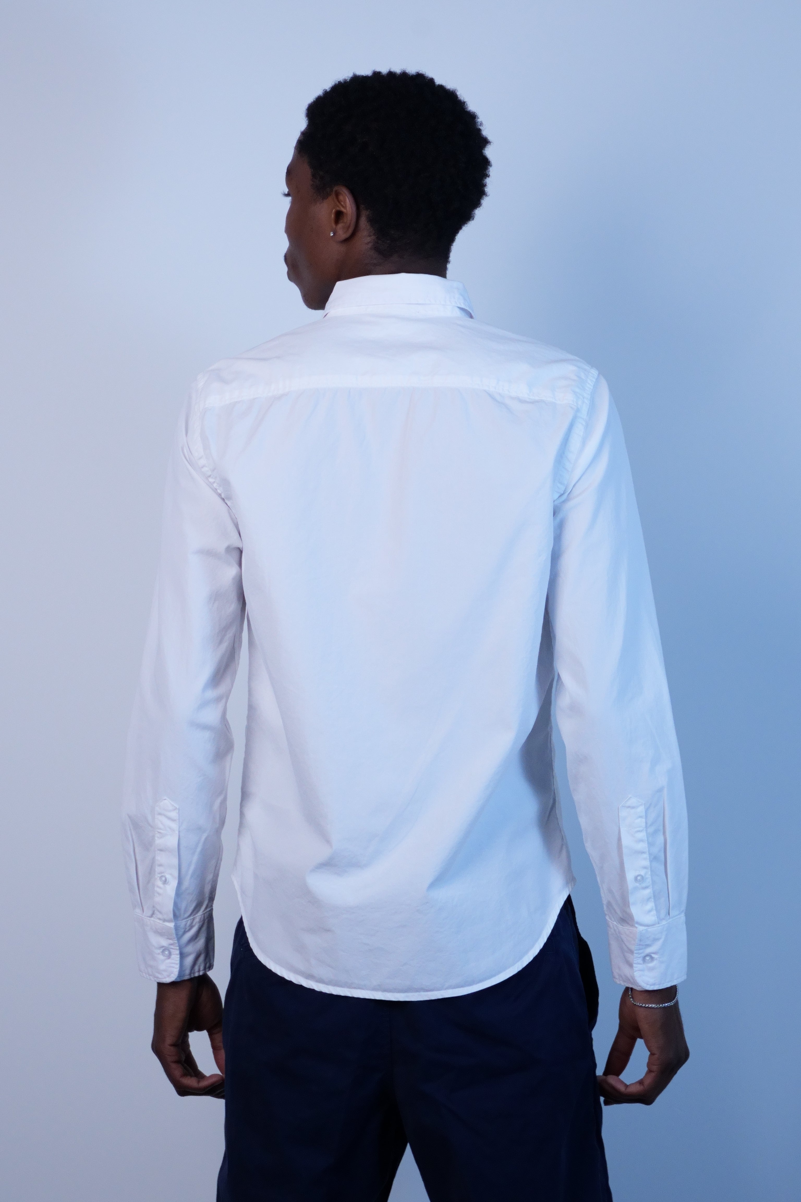Poplin Standard Shirt Faded White