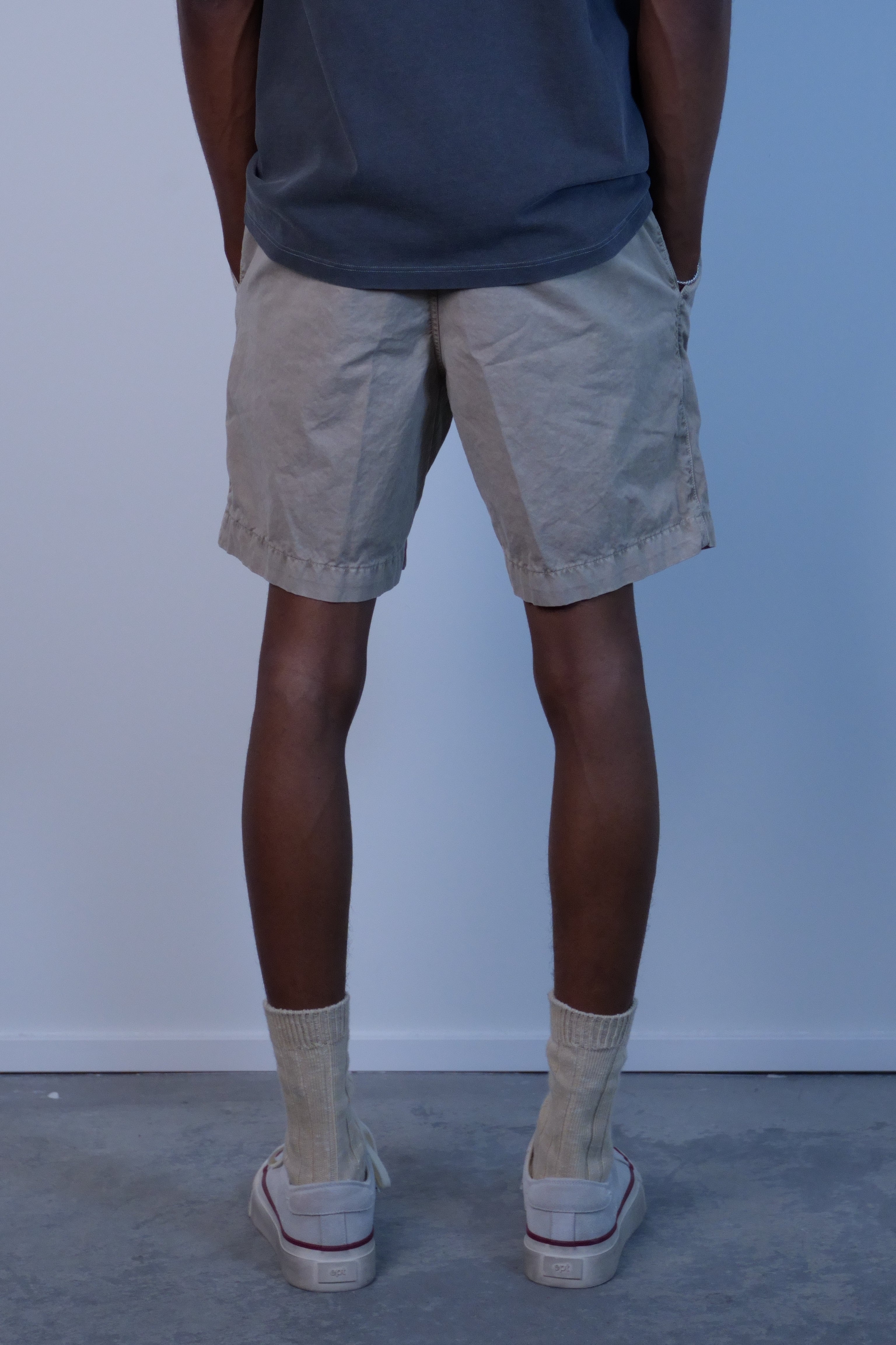 Relaxed Twill Short Khaki