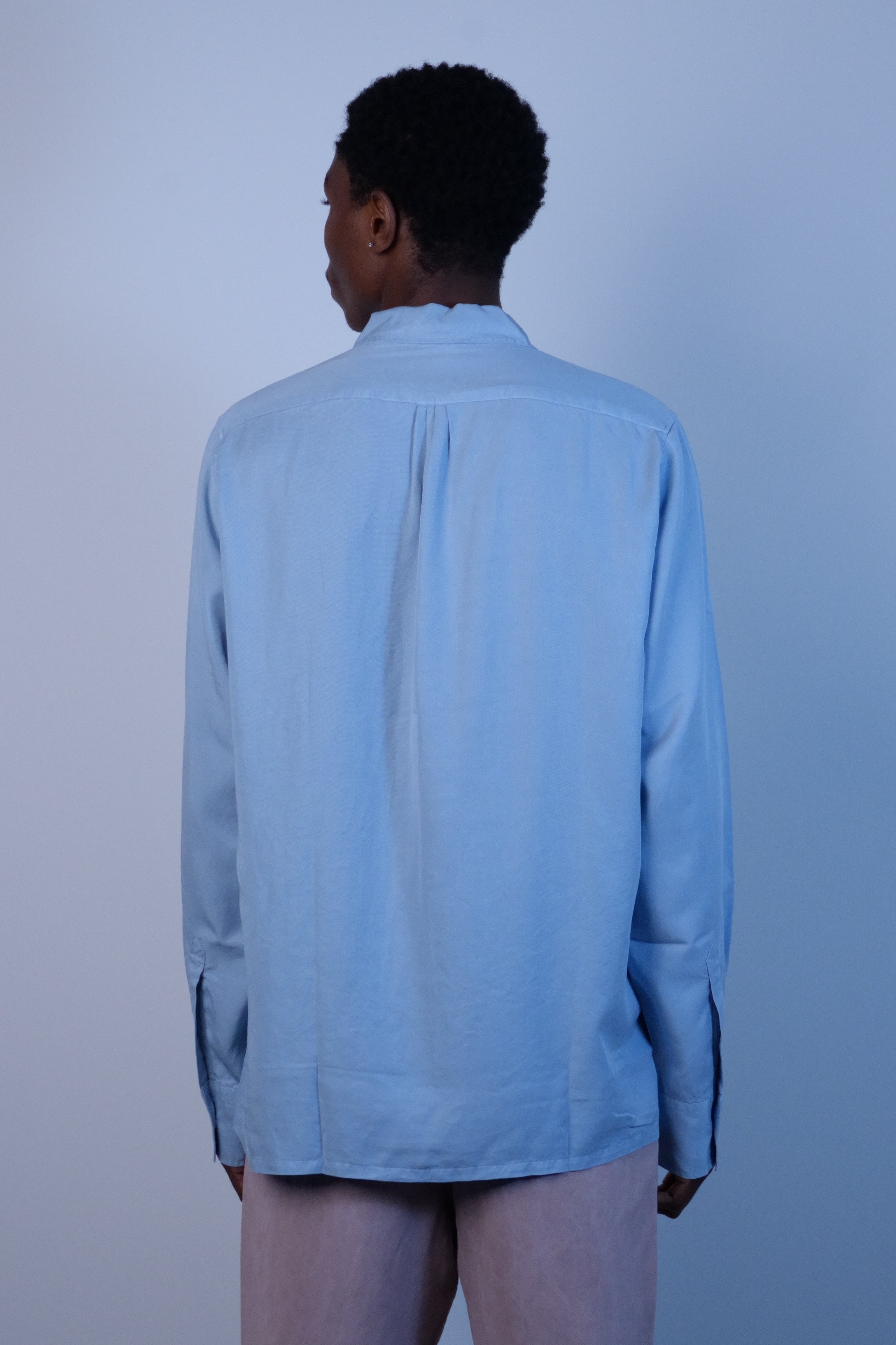 Tencel Patio Shirt Faded Bench Blue