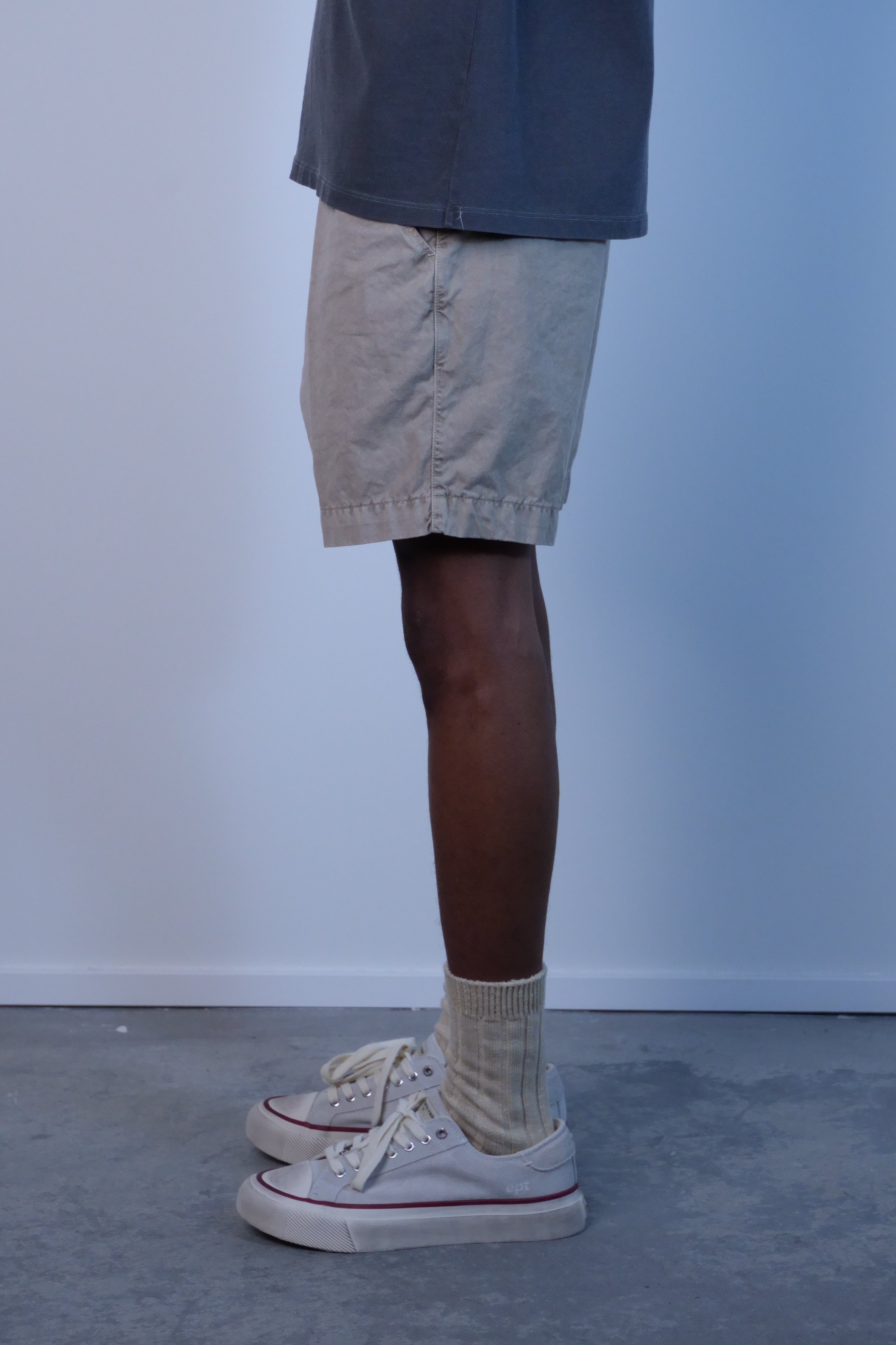 Relaxed Twill Short Khaki
