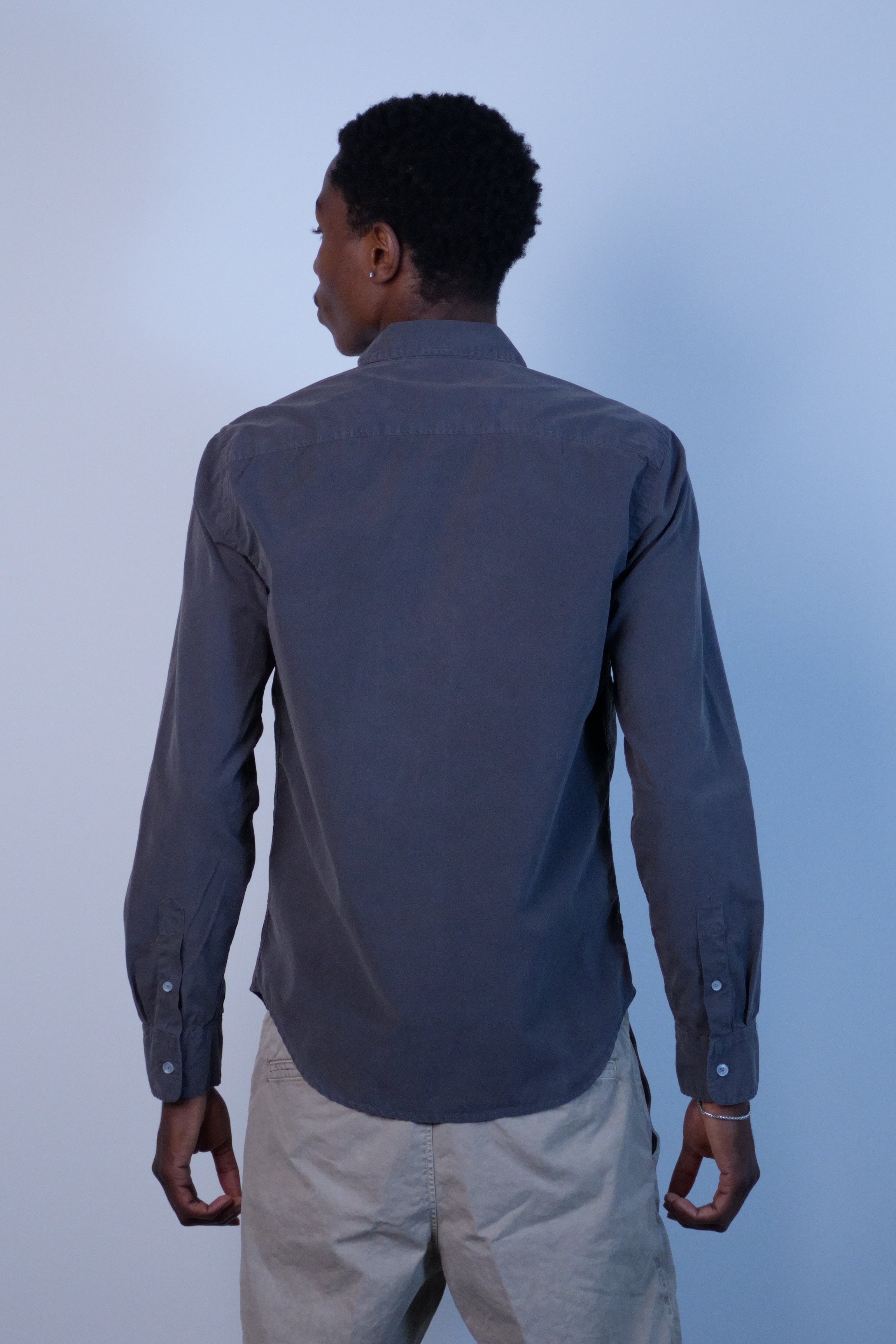 Poplin Standard Shirt Faded Black