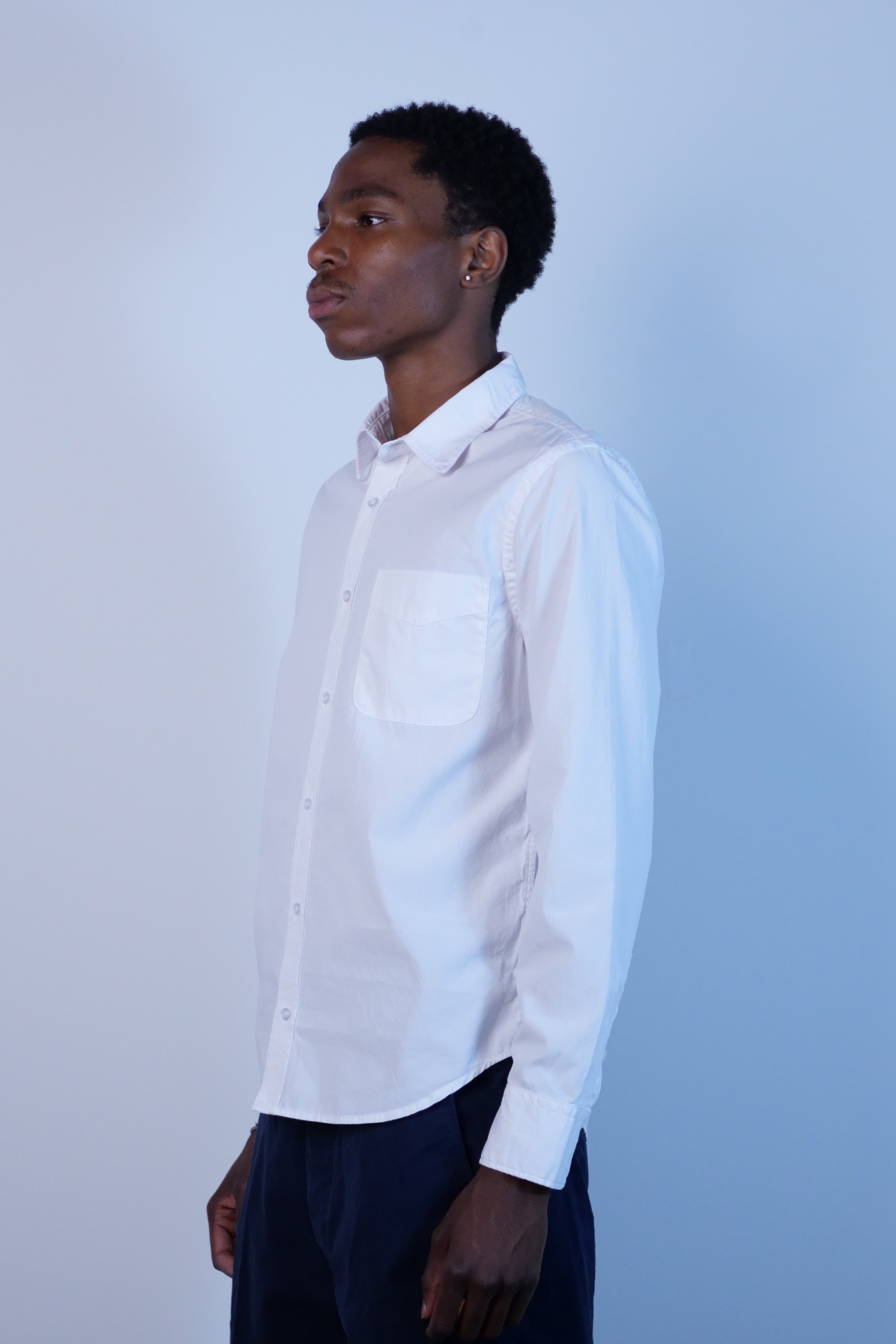Poplin Standard Shirt Faded White