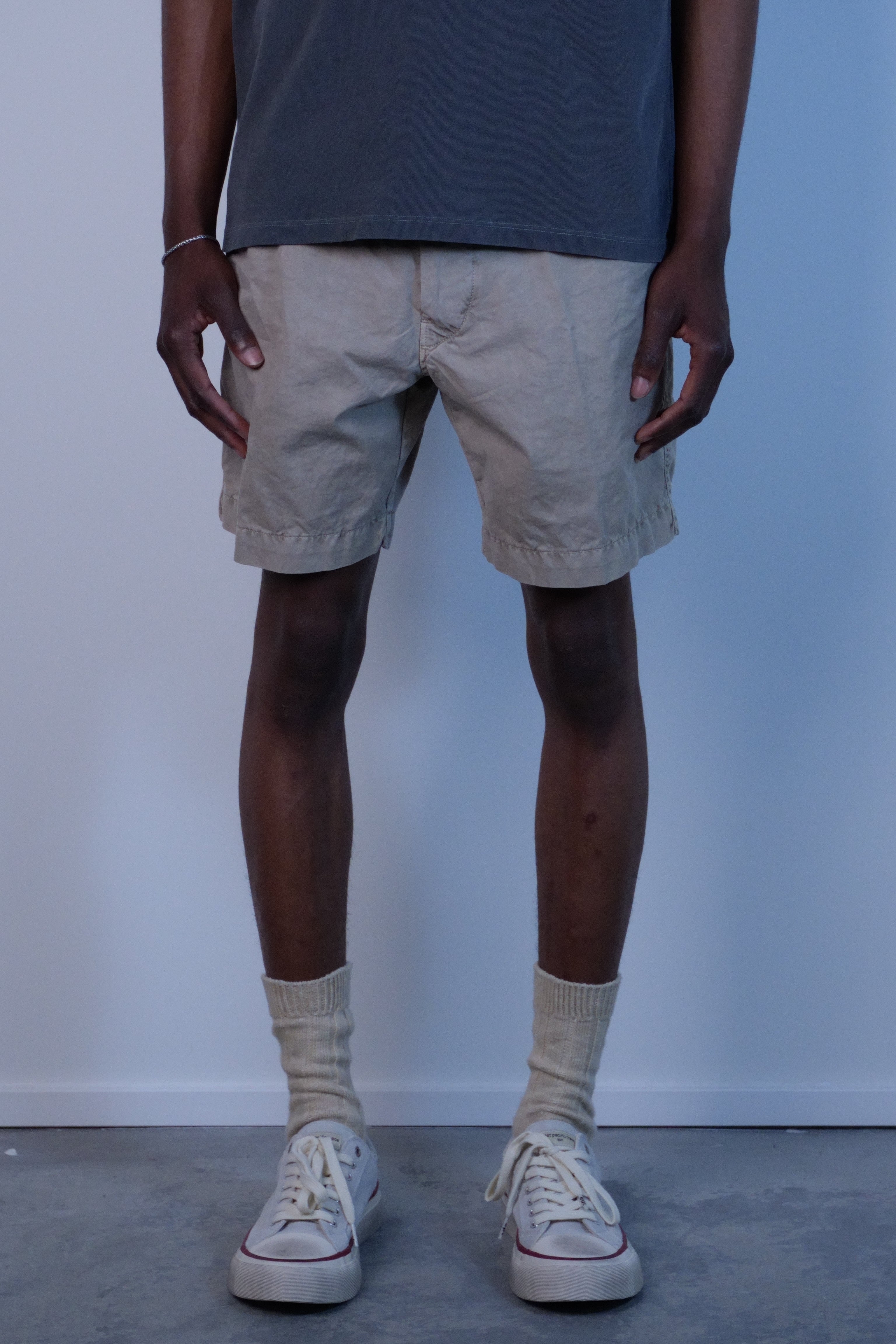 Relaxed Twill Short Khaki