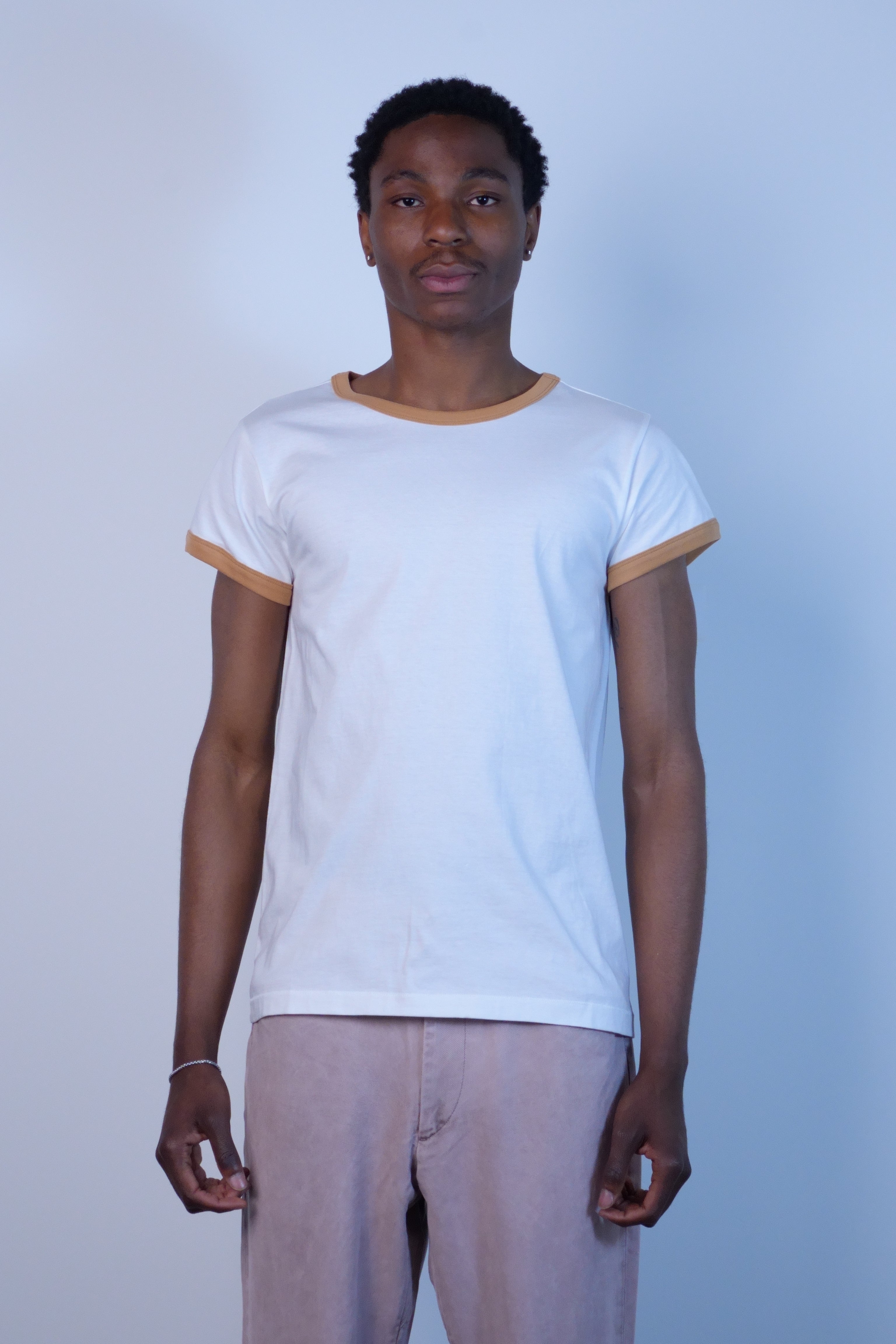 Tubular Ringer T-Shirt Apricot