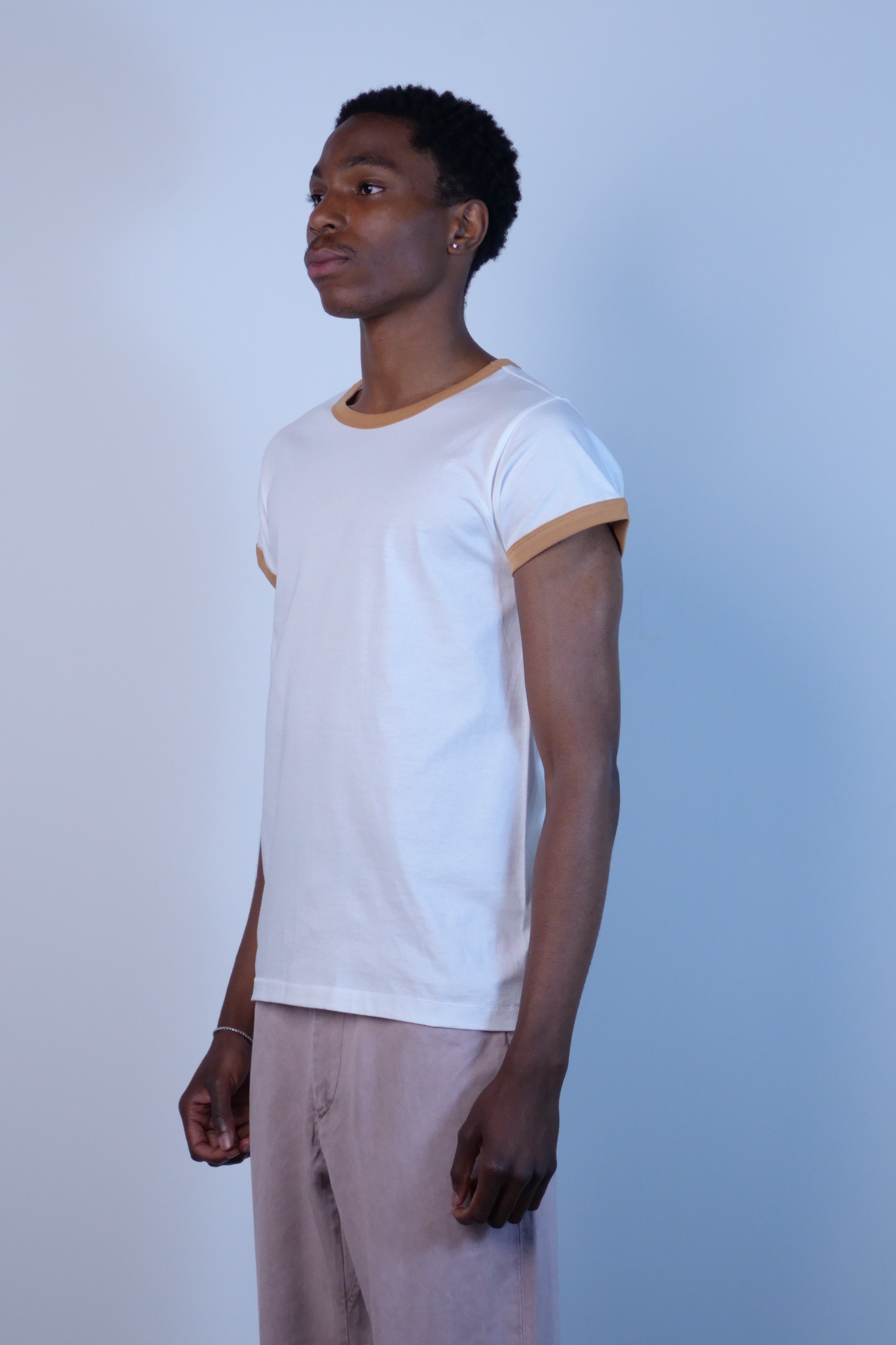 Tubular Ringer T-Shirt Apricot