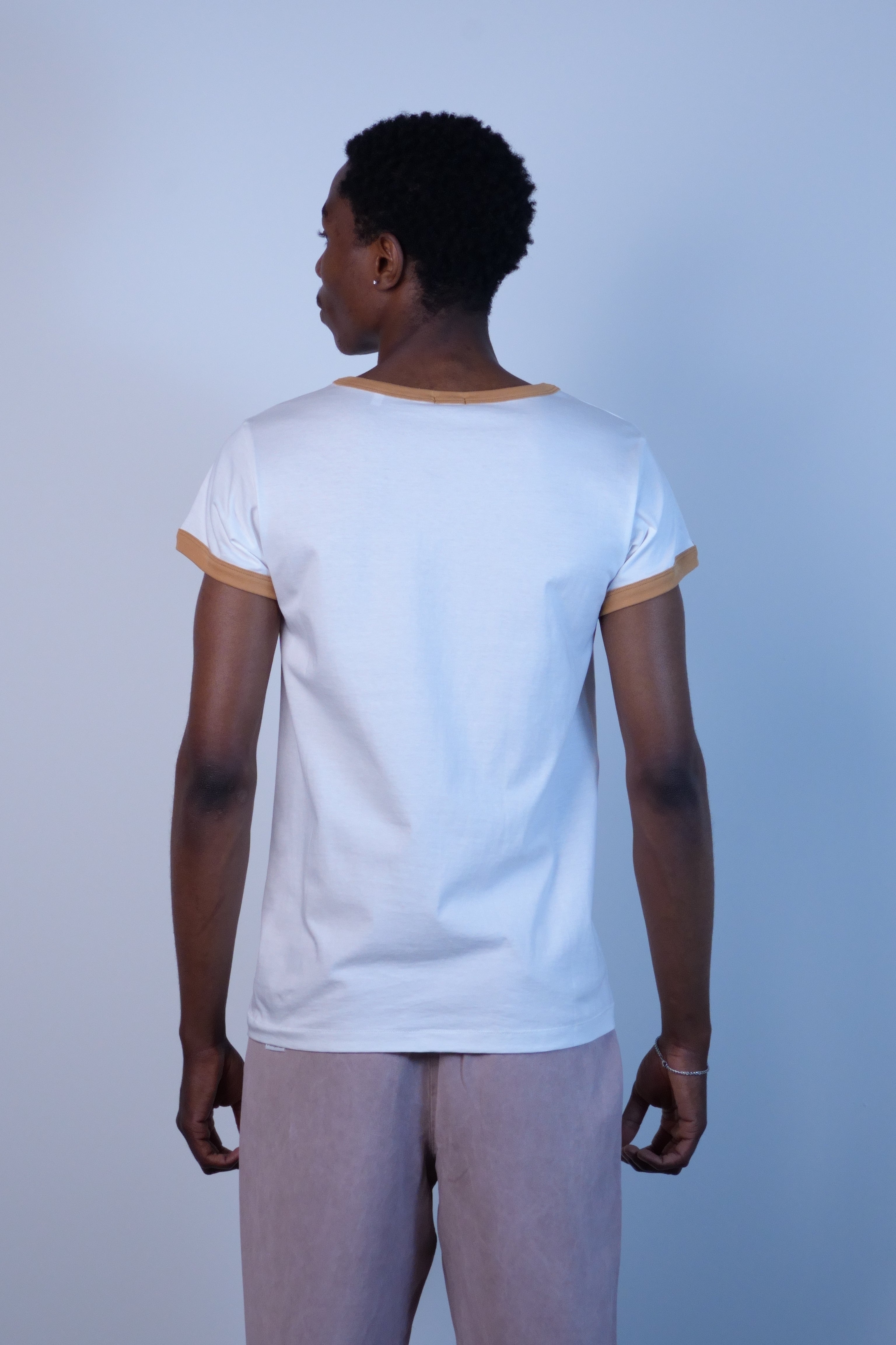 Tubular Ringer T-Shirt Apricot