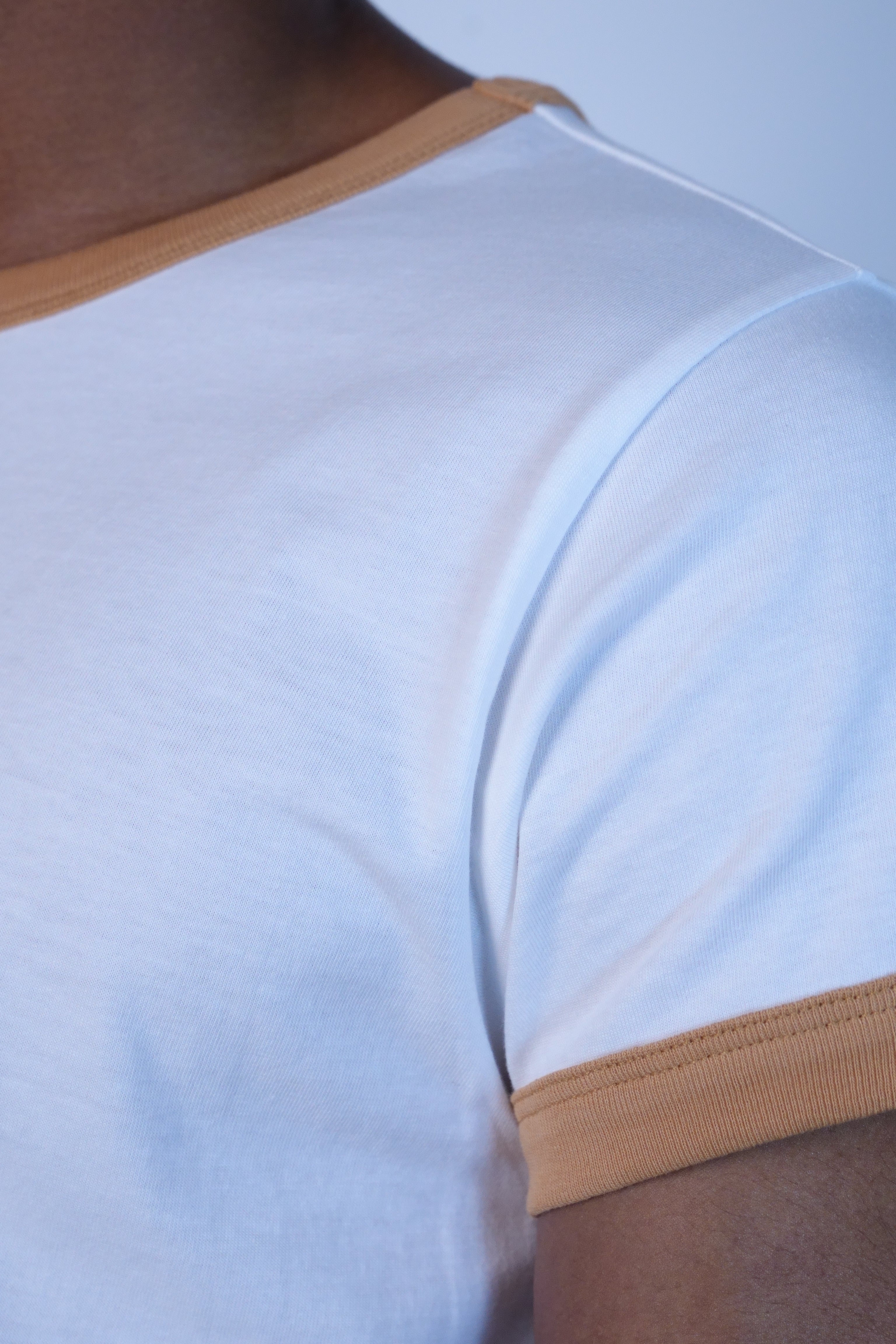 Tubular Ringer T-Shirt Apricot