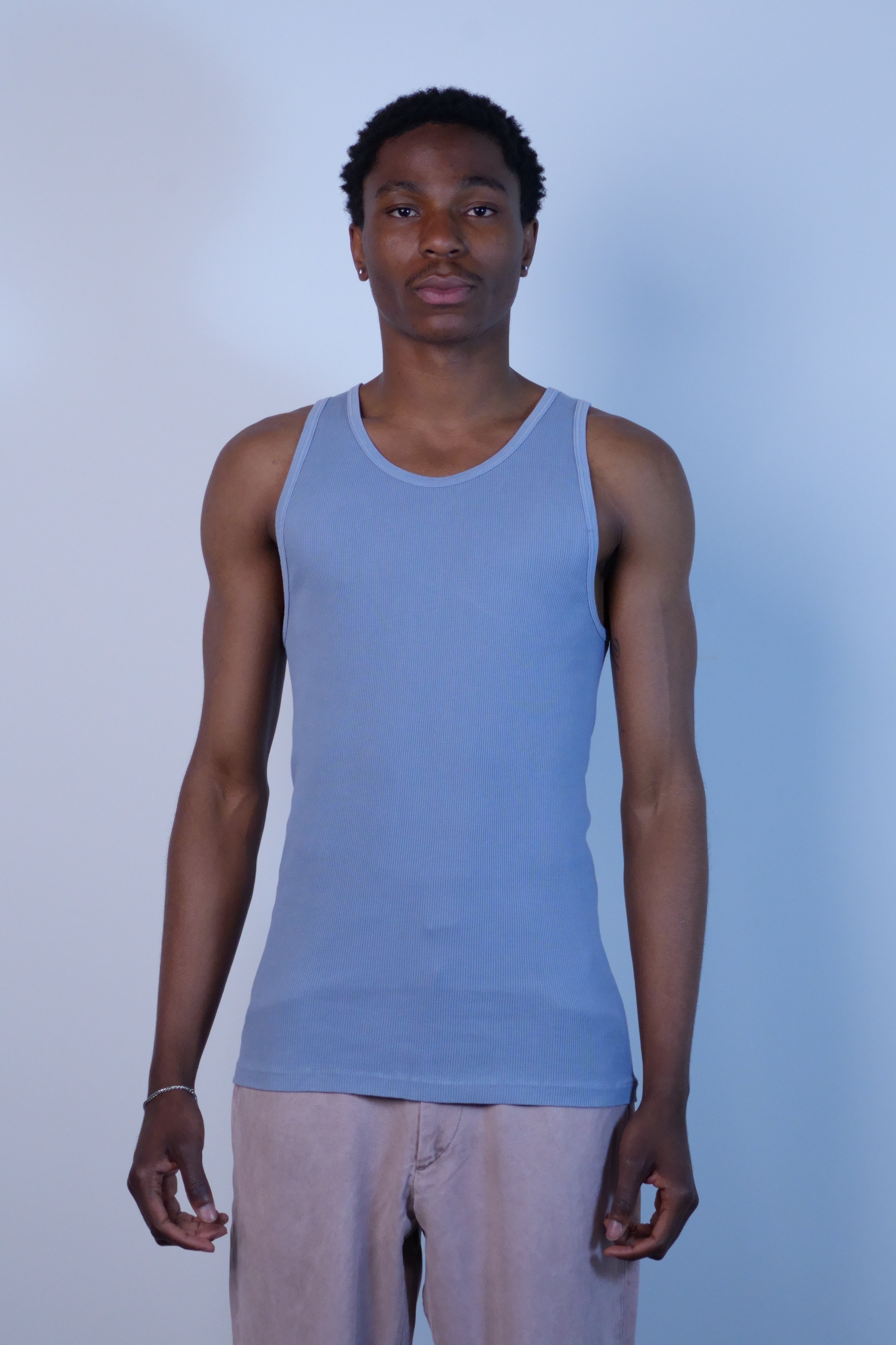 Tubular Ribknit Tank Top Indigo