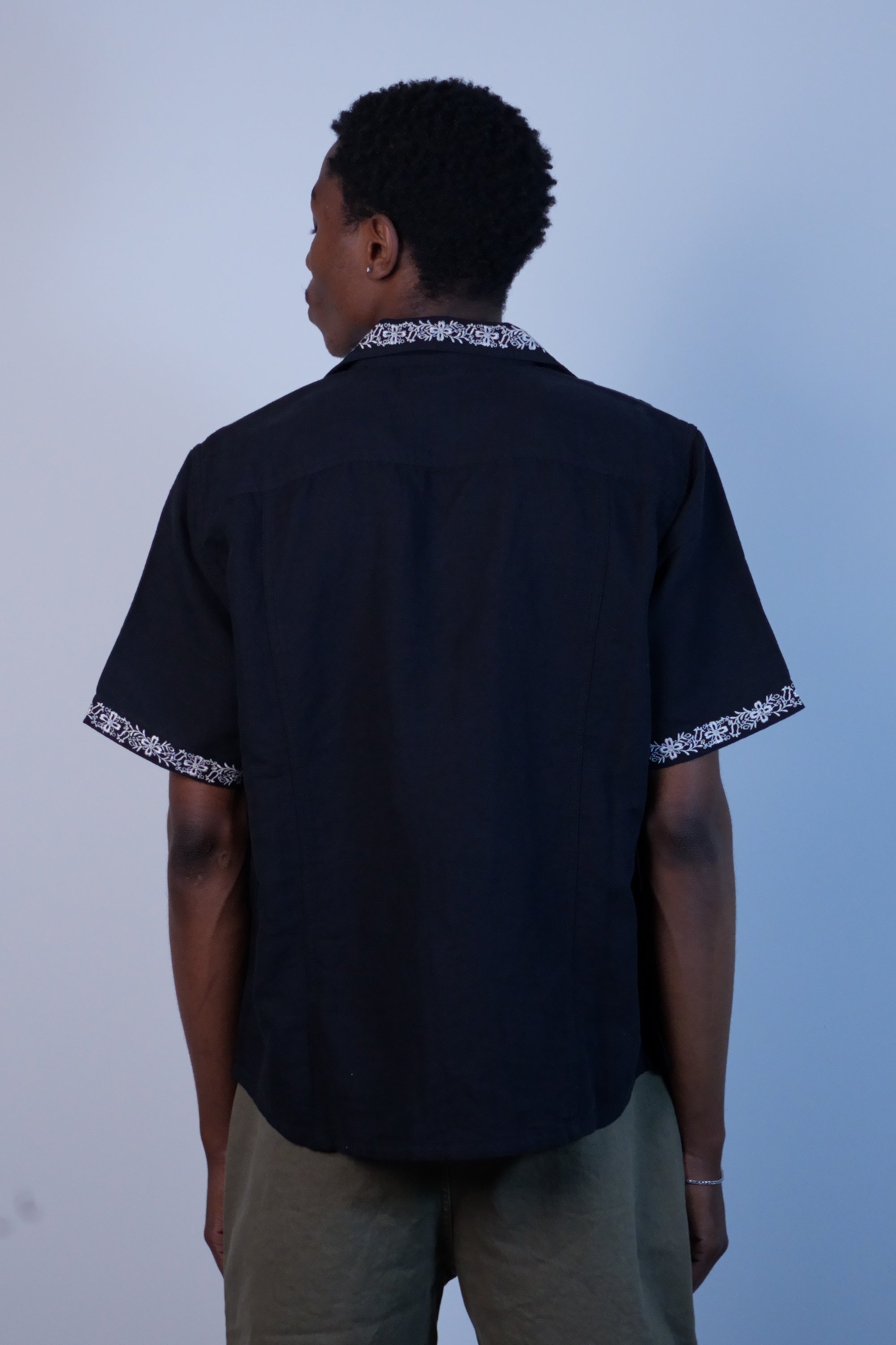 Harmony Embroidered SS Black