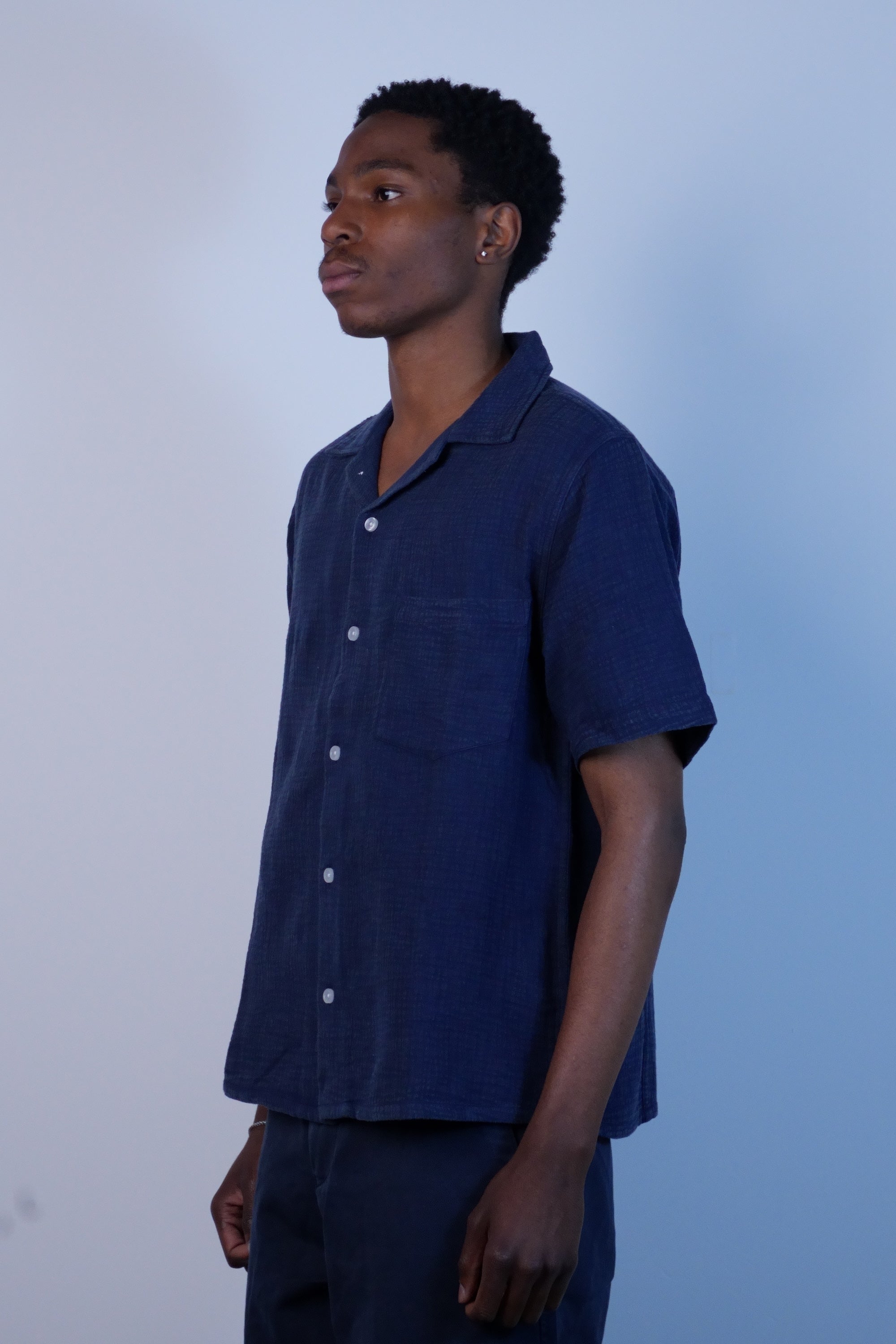 Double Cloth SS Navy