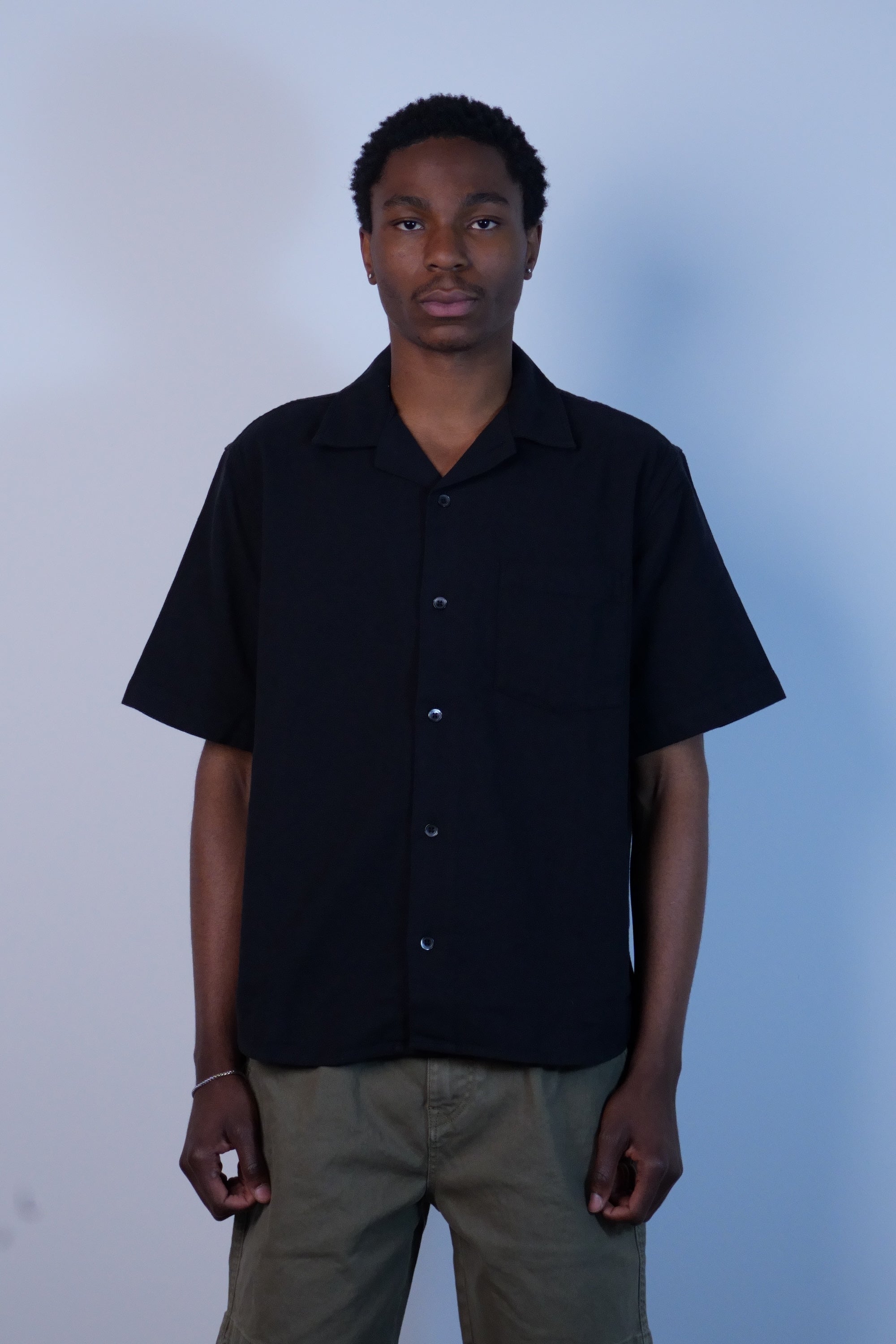 Hopsack SS Black