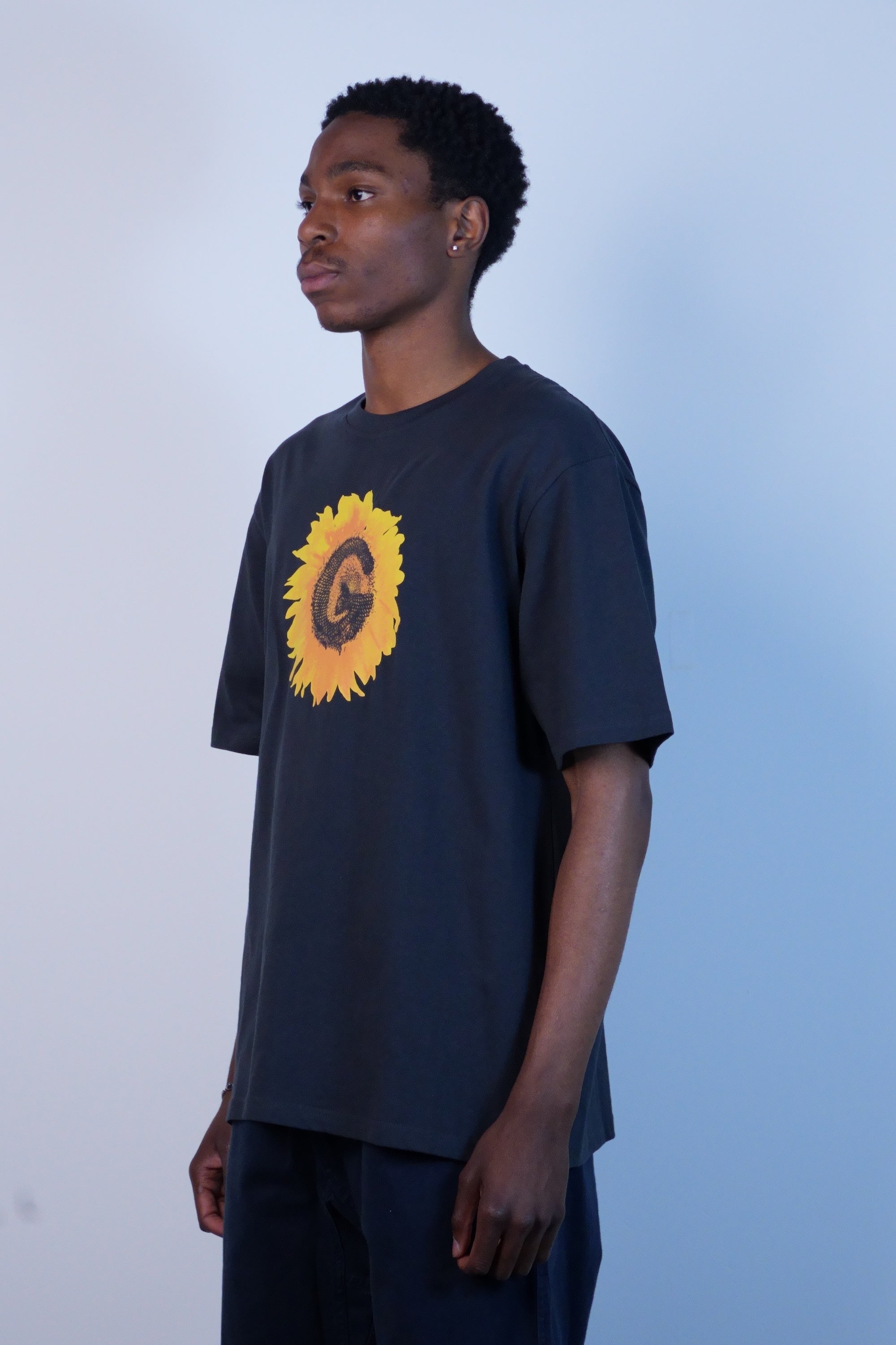 G-Flower Tee Vintage Black