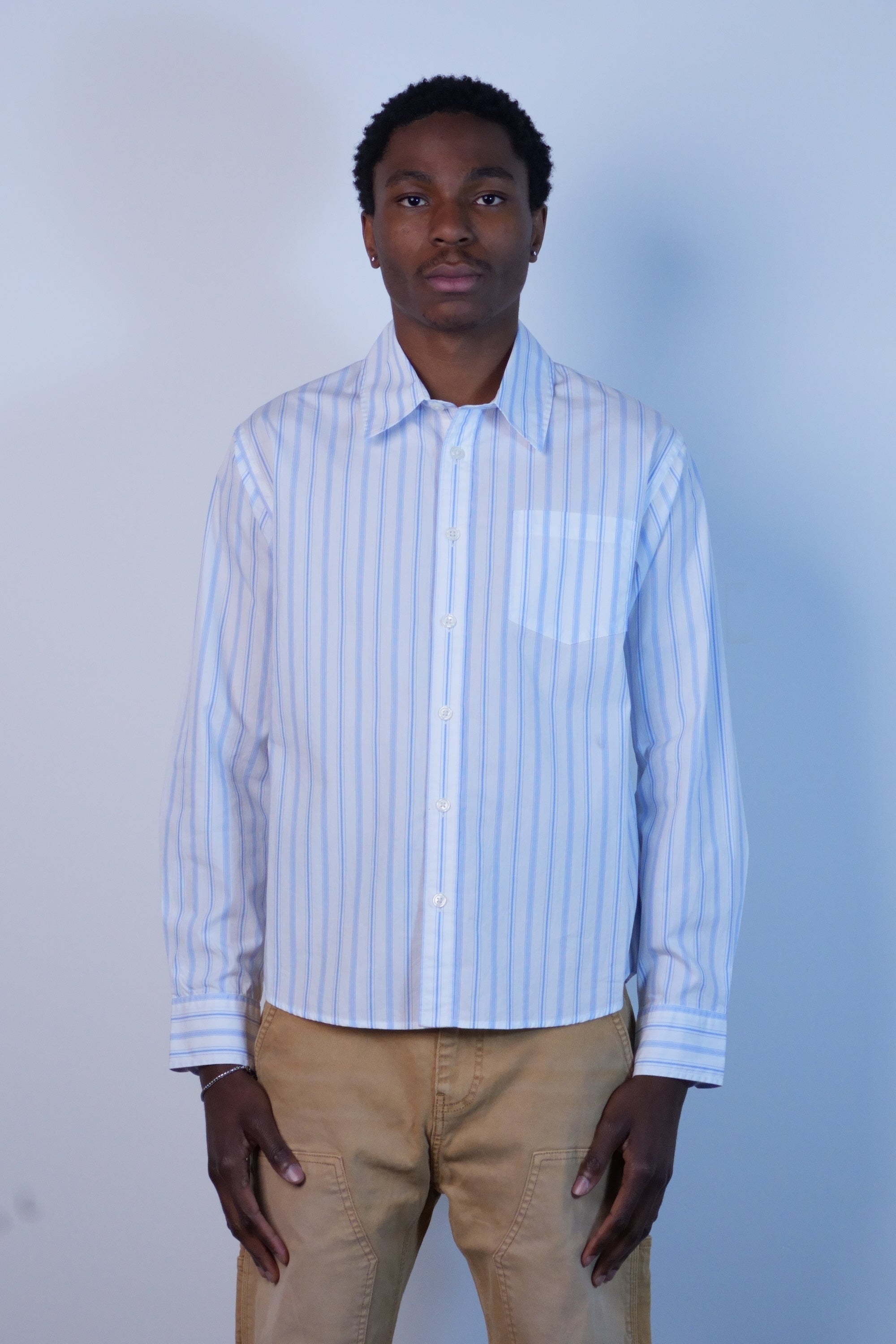 Berg Stripe LS White