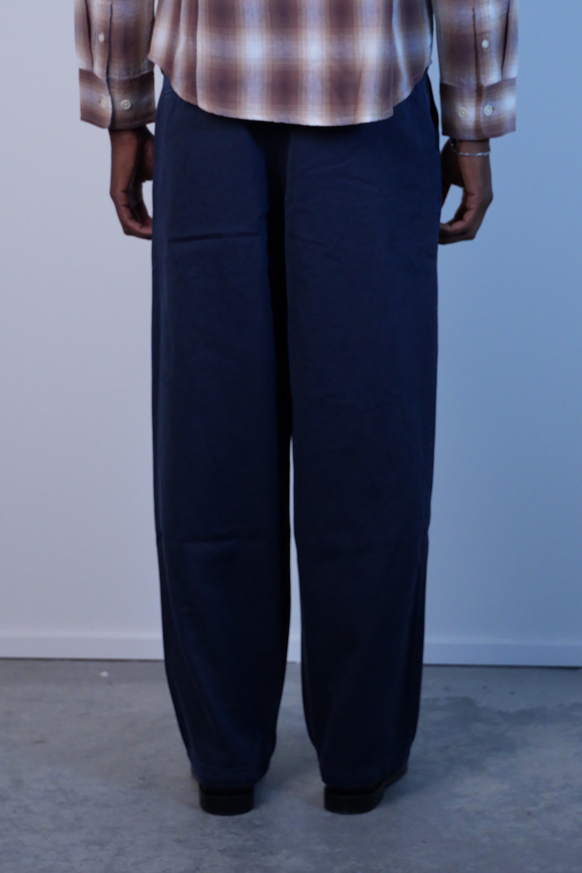 Wide Twill Pant Navy
