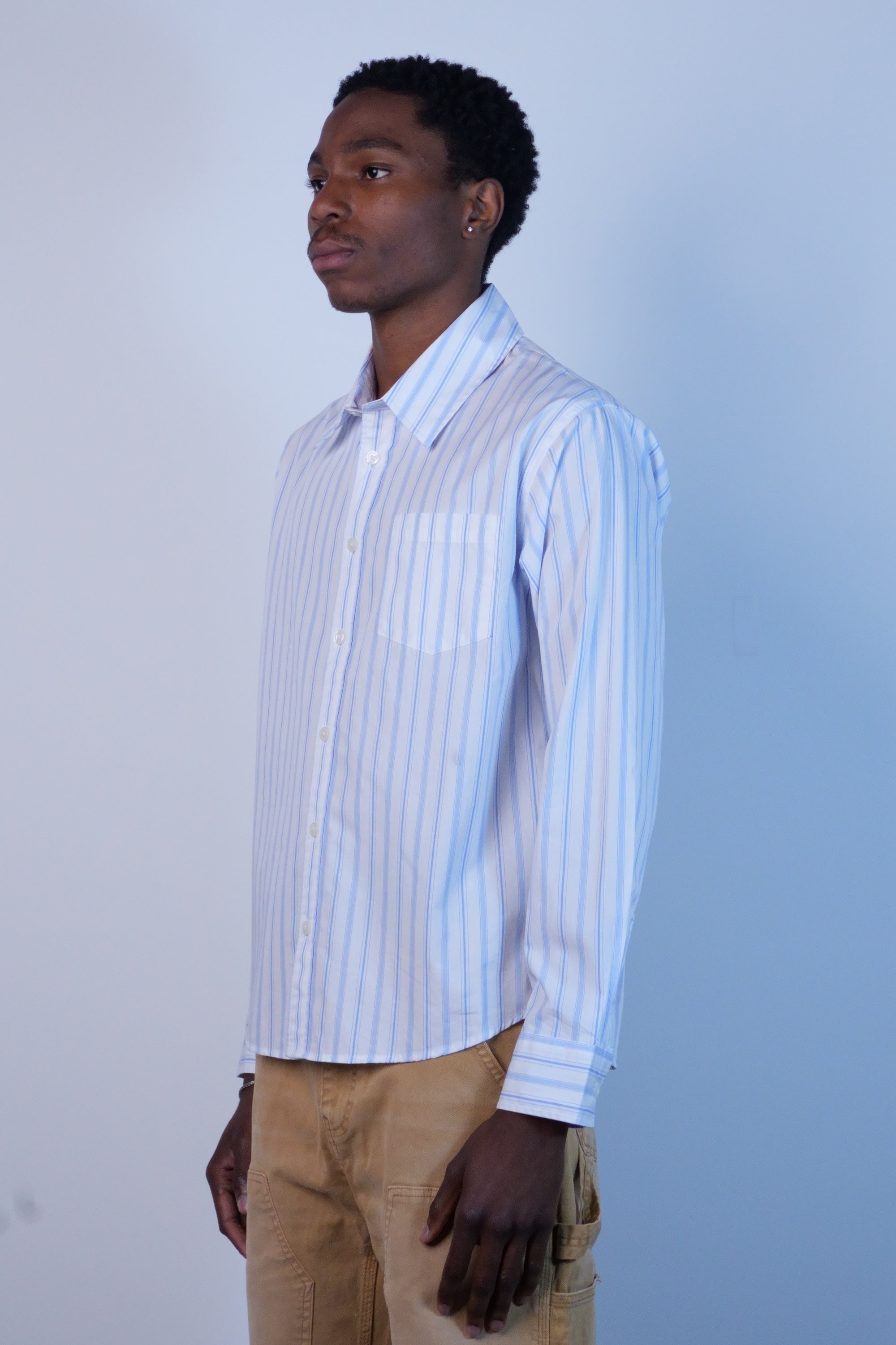 Berg Stripe LS White