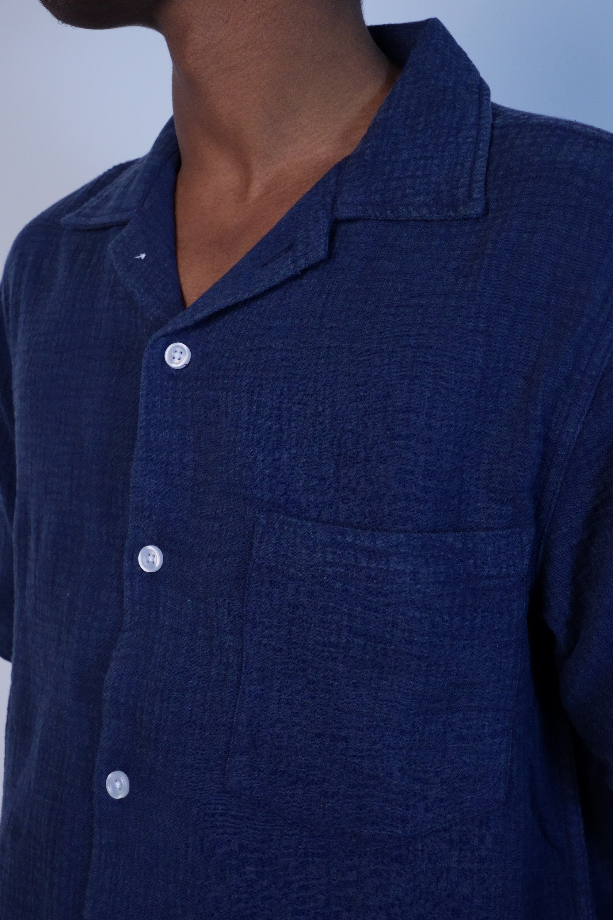 Double Cloth SS Navy
