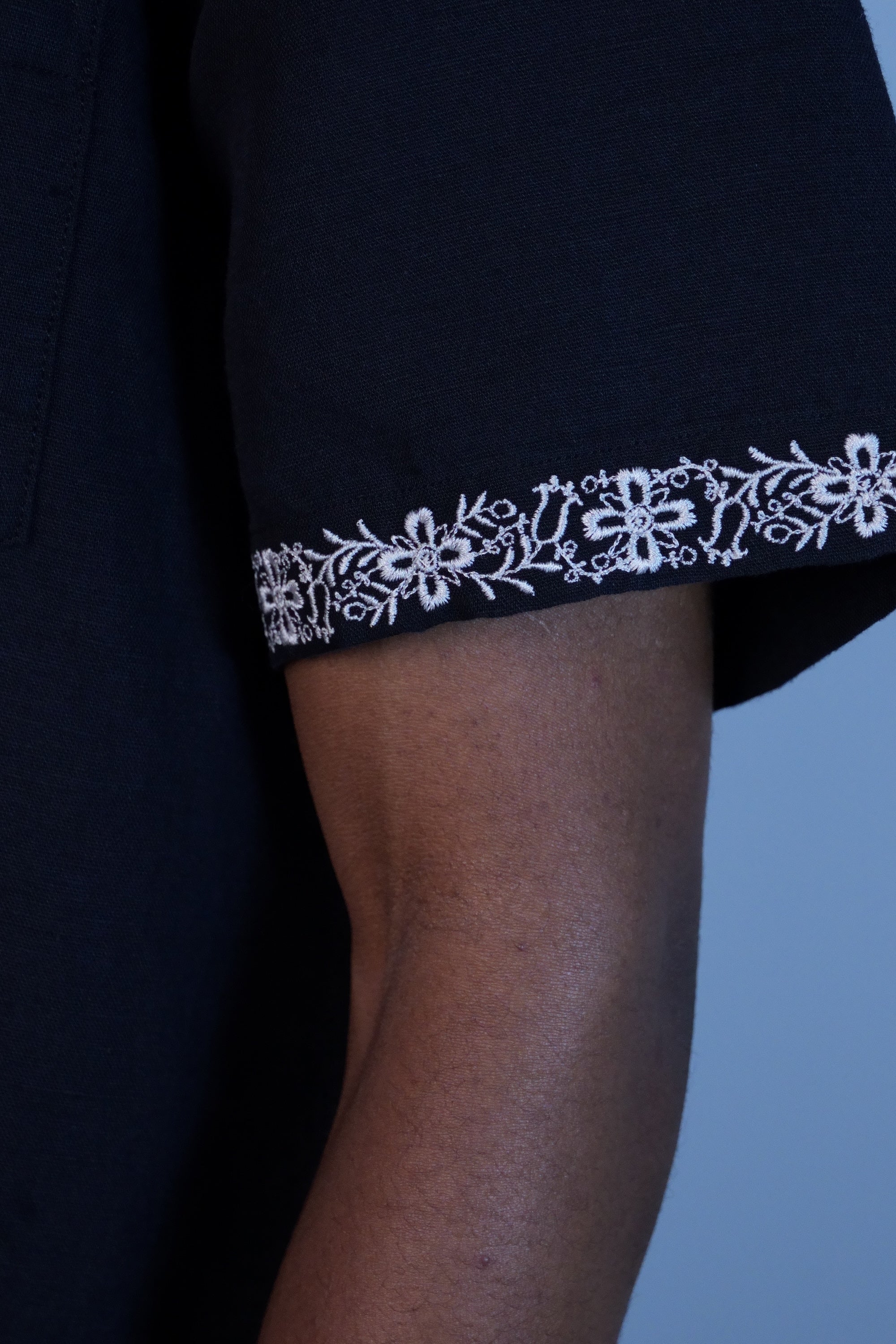 Harmony Embroidered SS Black