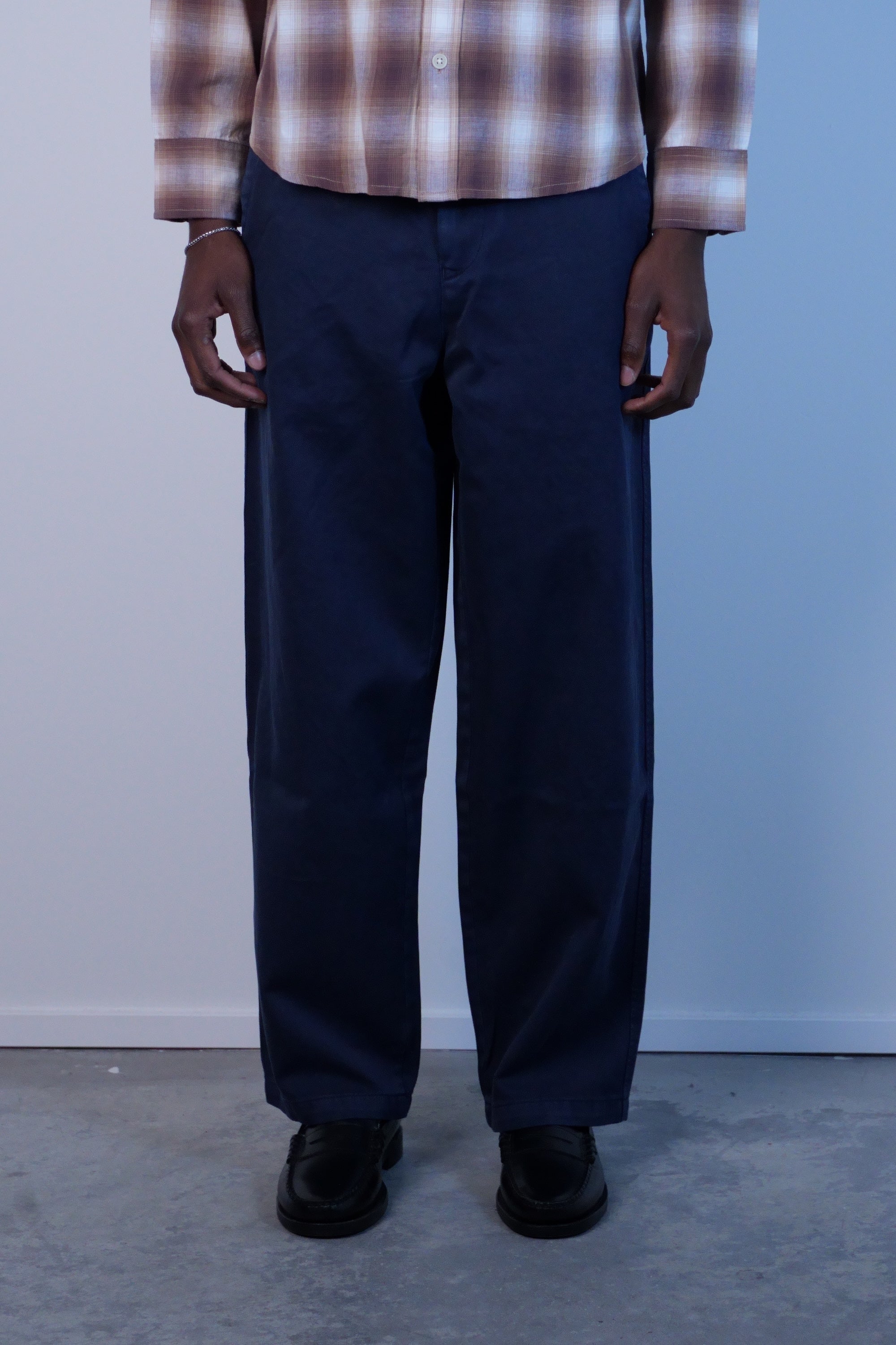 Wide Twill Pant Navy