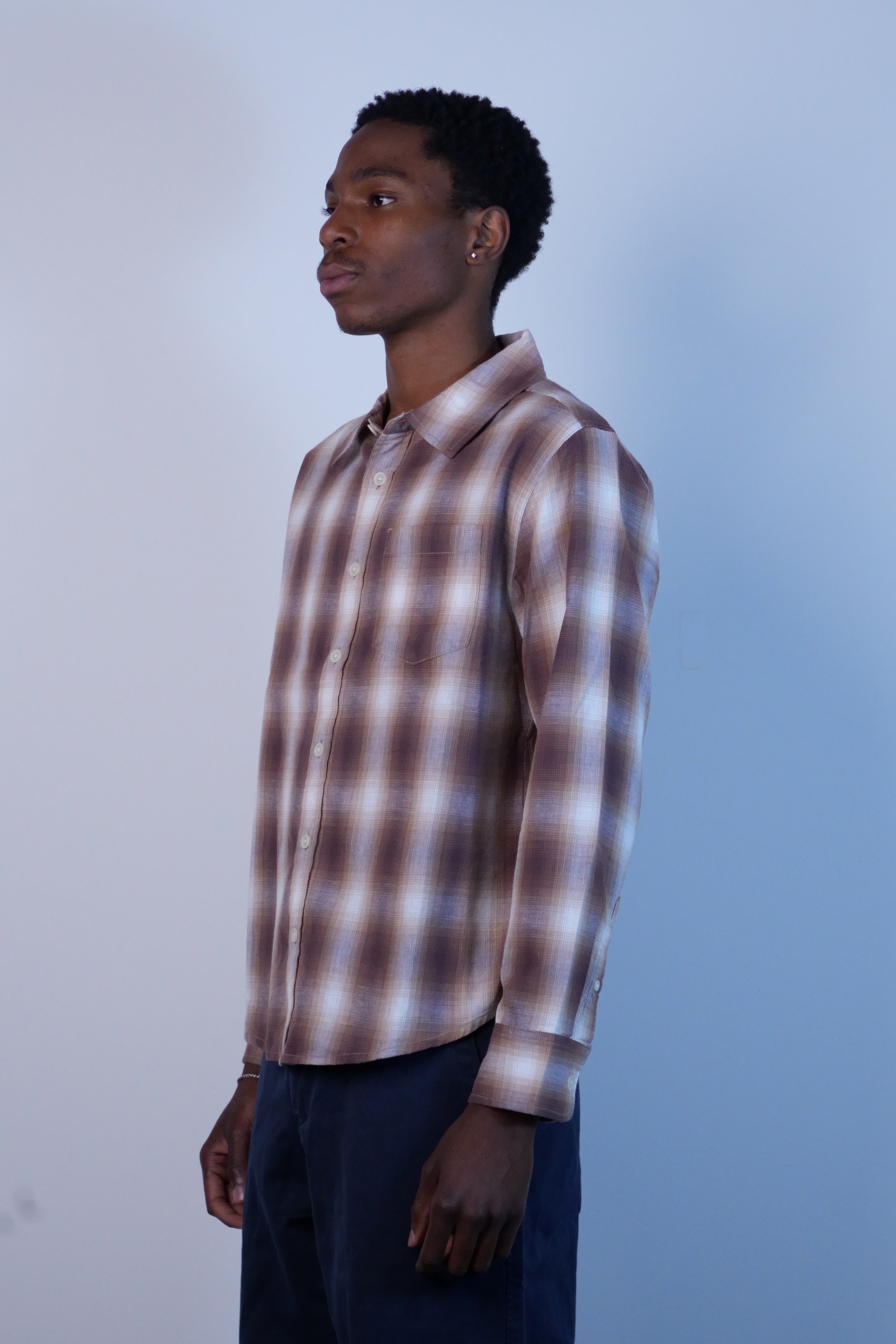 Driftwood Plaid LS