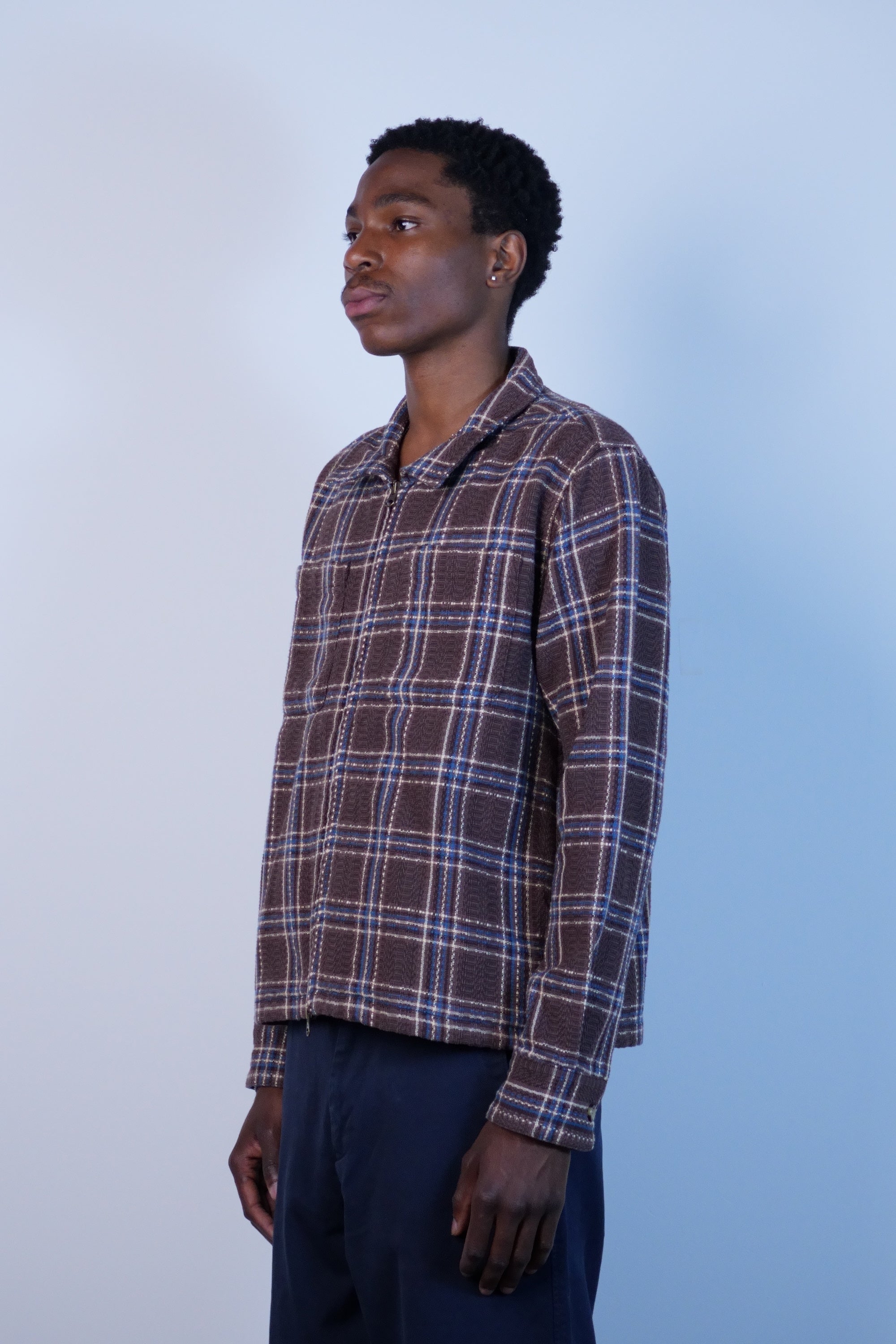 Venice Plaid Zip Jacket