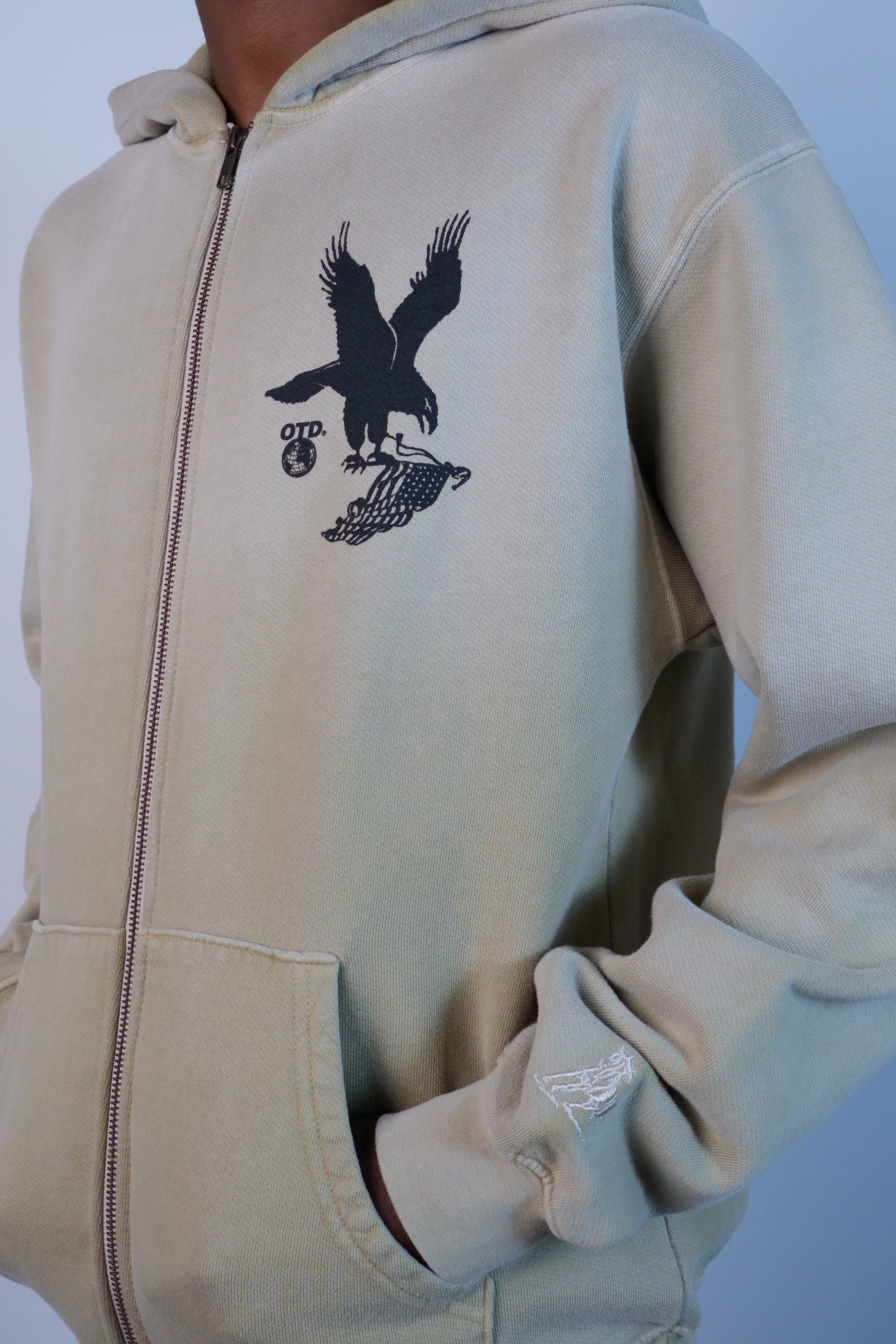 Where Eagles Dare Zip Hoodie Sand
