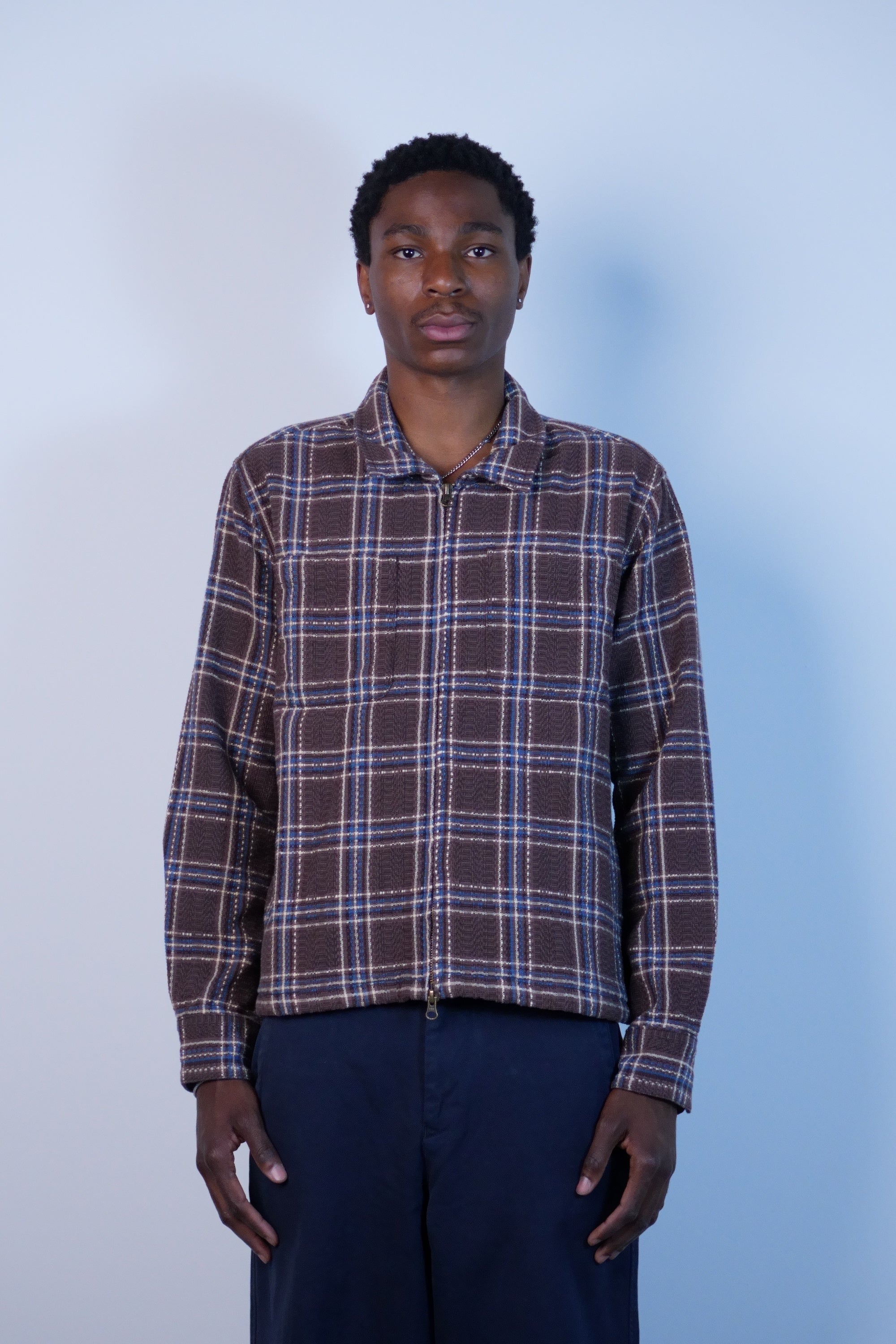 Venice Plaid Zip Jacket