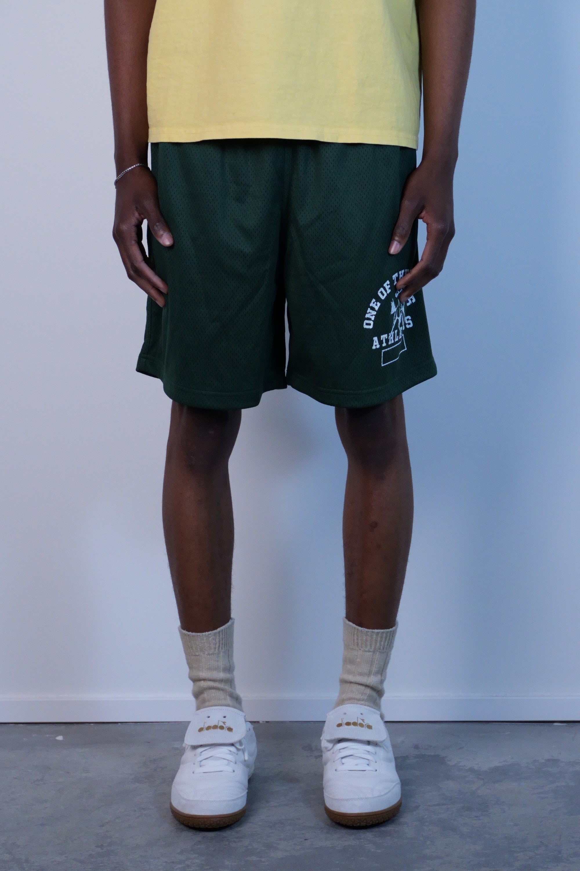 Mustang Athletics Mesh Shorts Forest Green