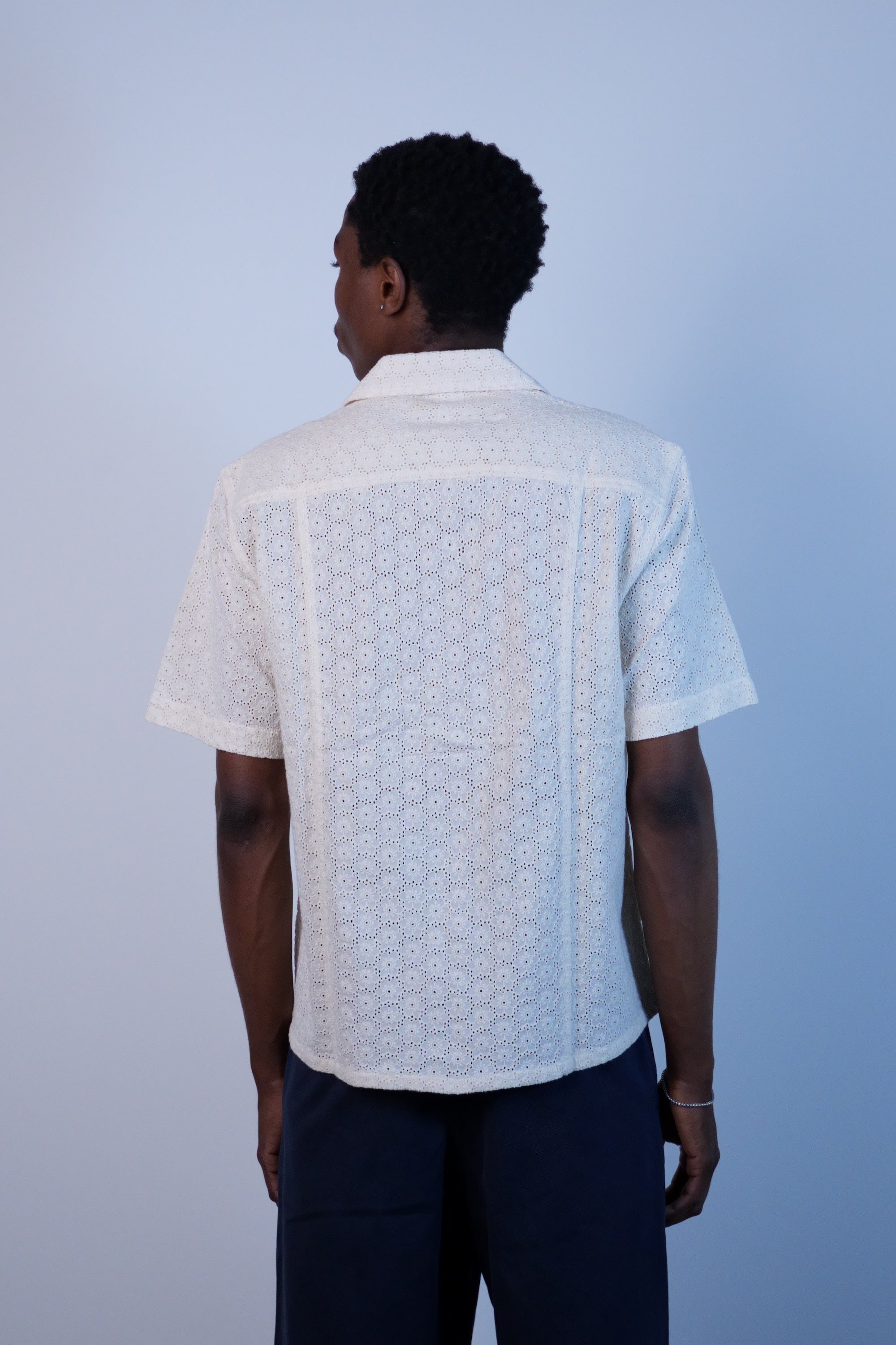 Floral Lace SS Camp Natural