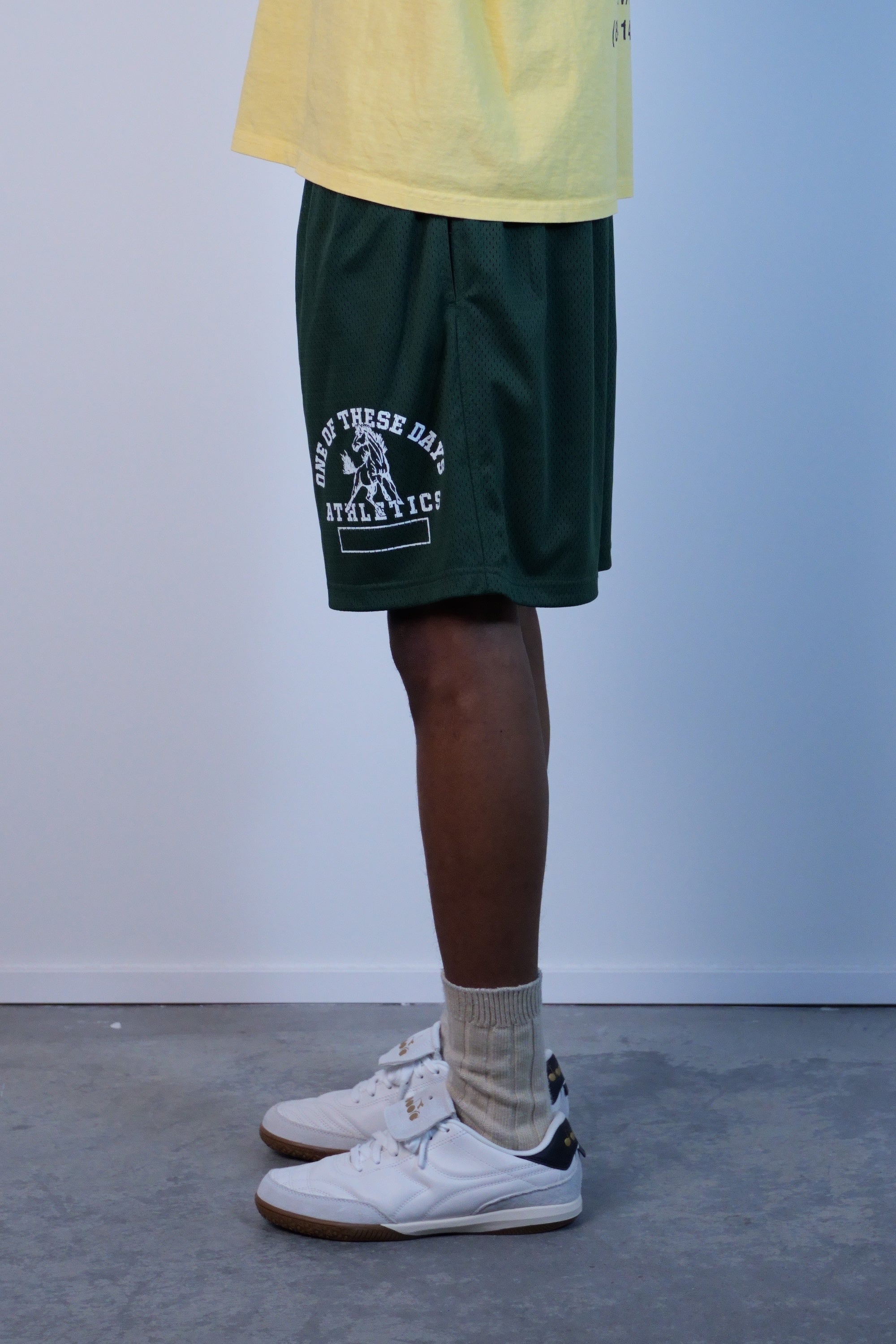 Mustang Athletics Mesh Shorts Forest Green
