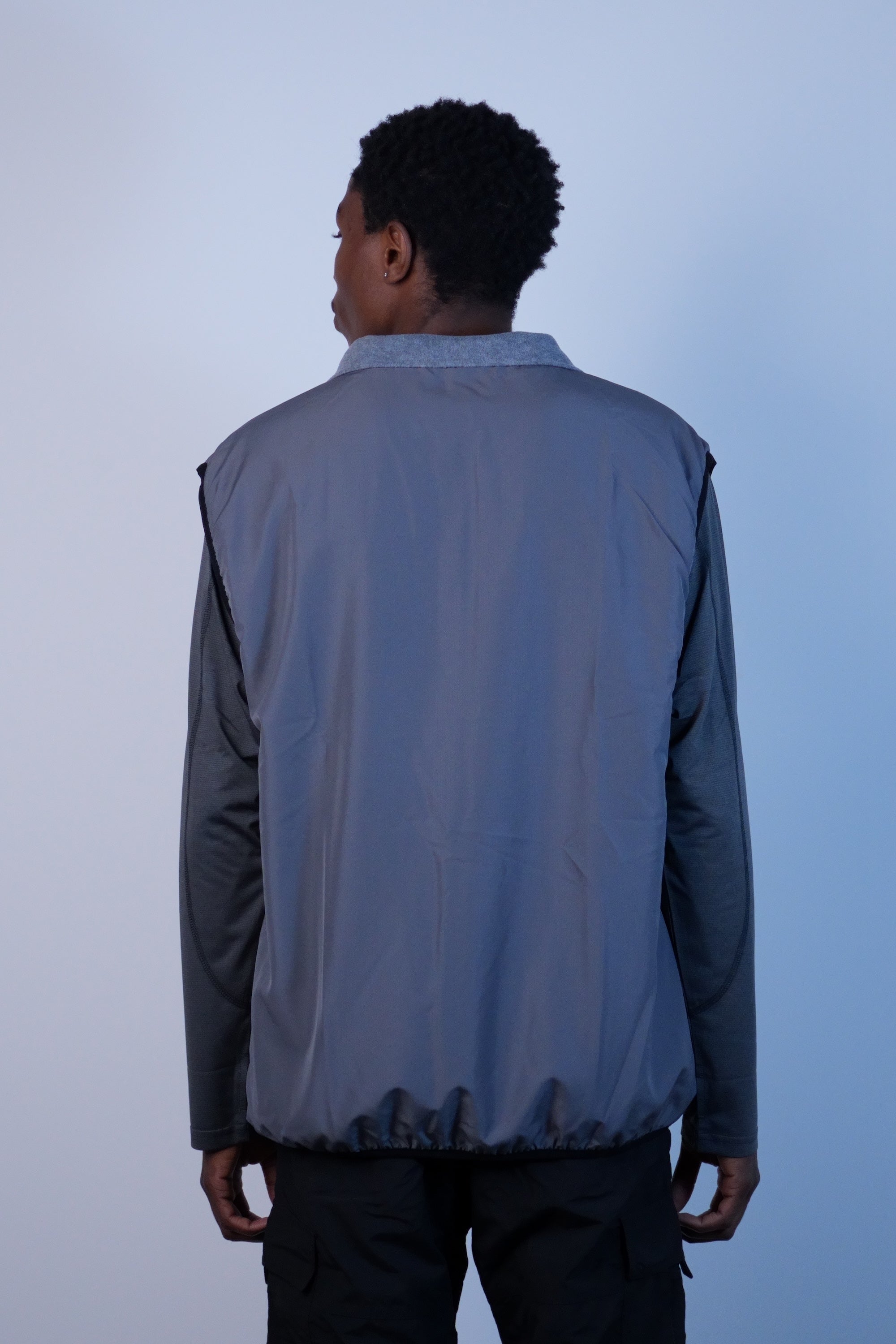 Thermal Fleece Reversible Vest Heather Grey
