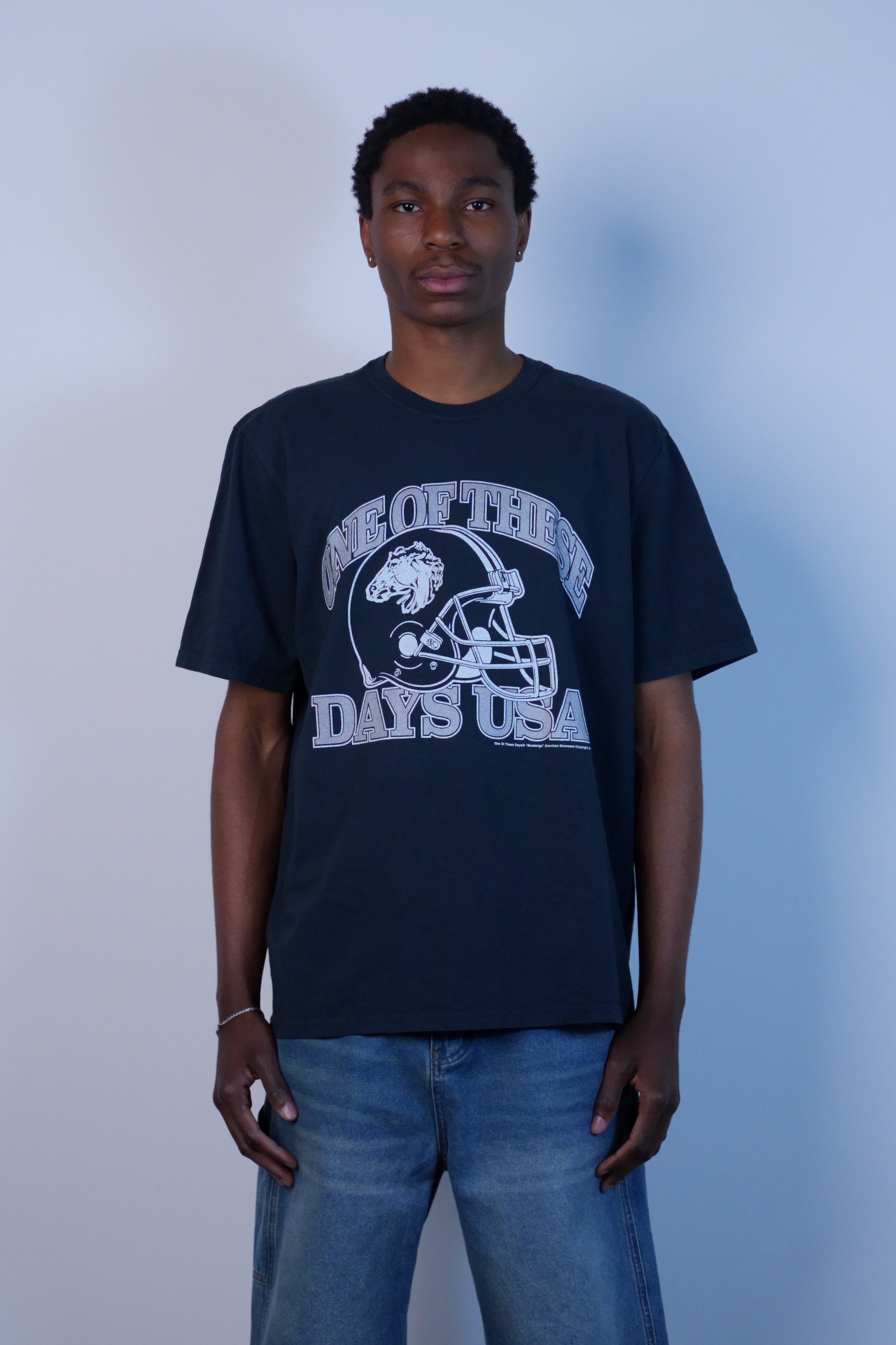 Days USA T-Shirt Washed Black