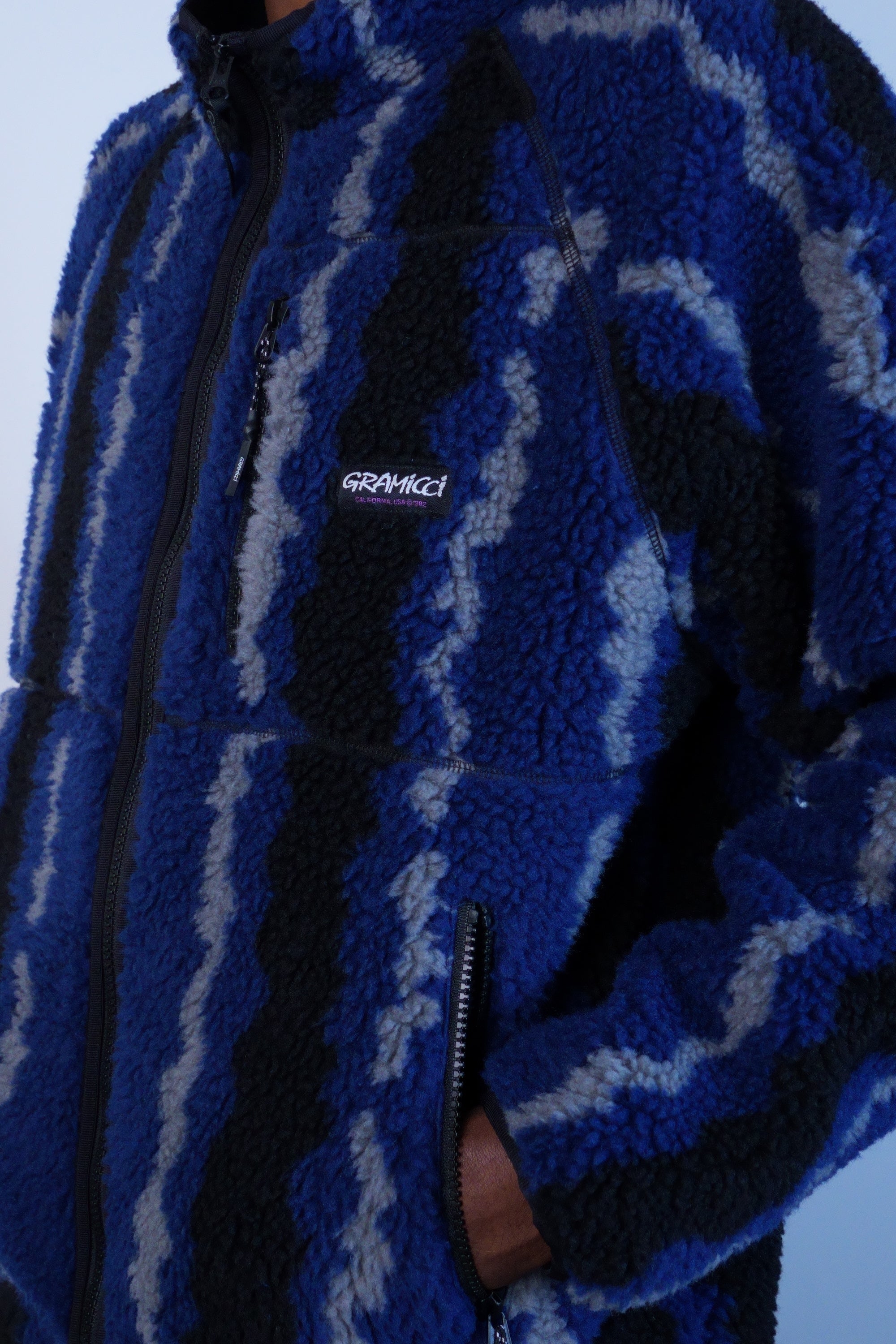 Ripple Sherpa Jacket Navy